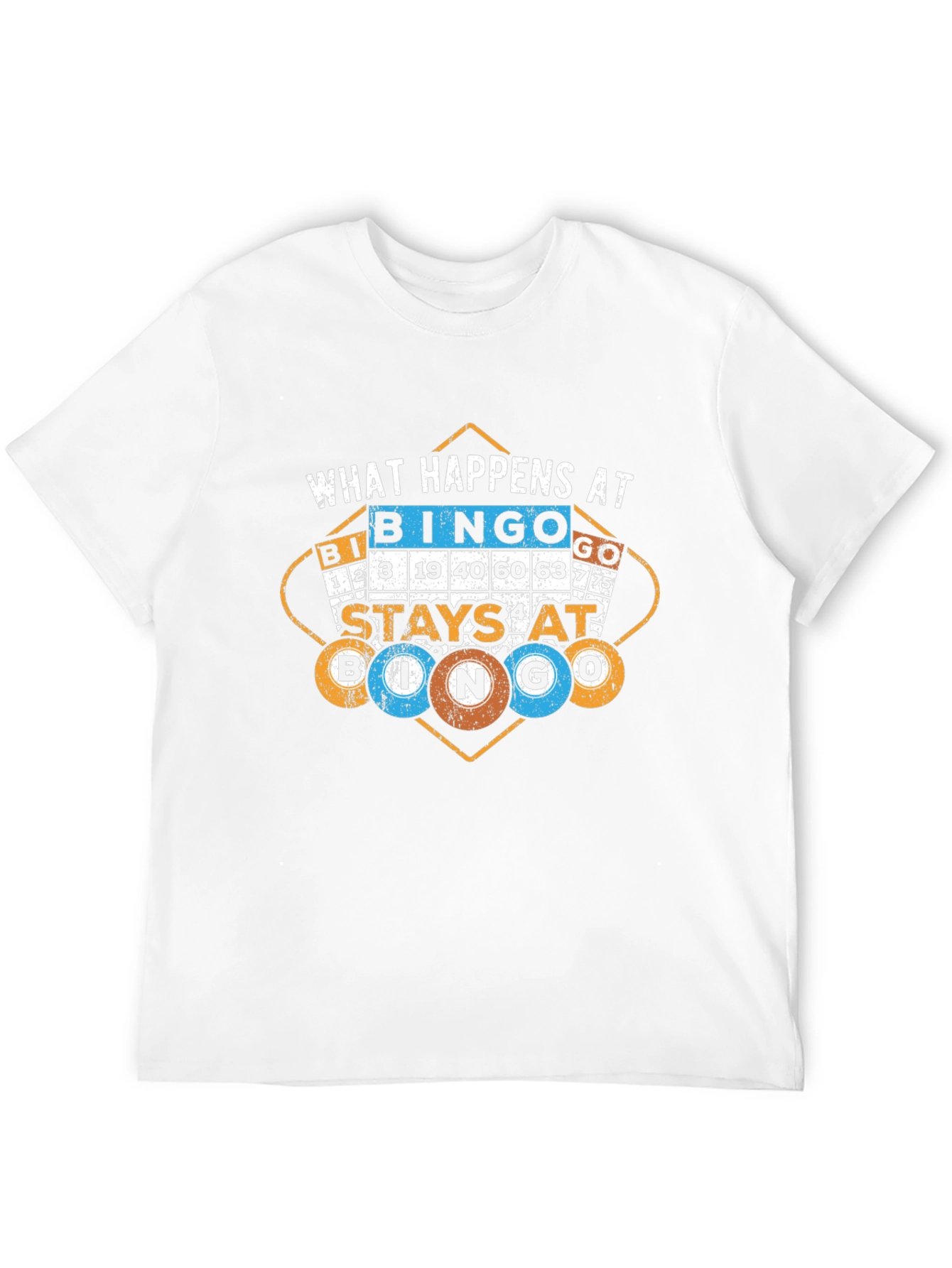 What Happens at Bingo Stays at Bingo Black T-Shirt