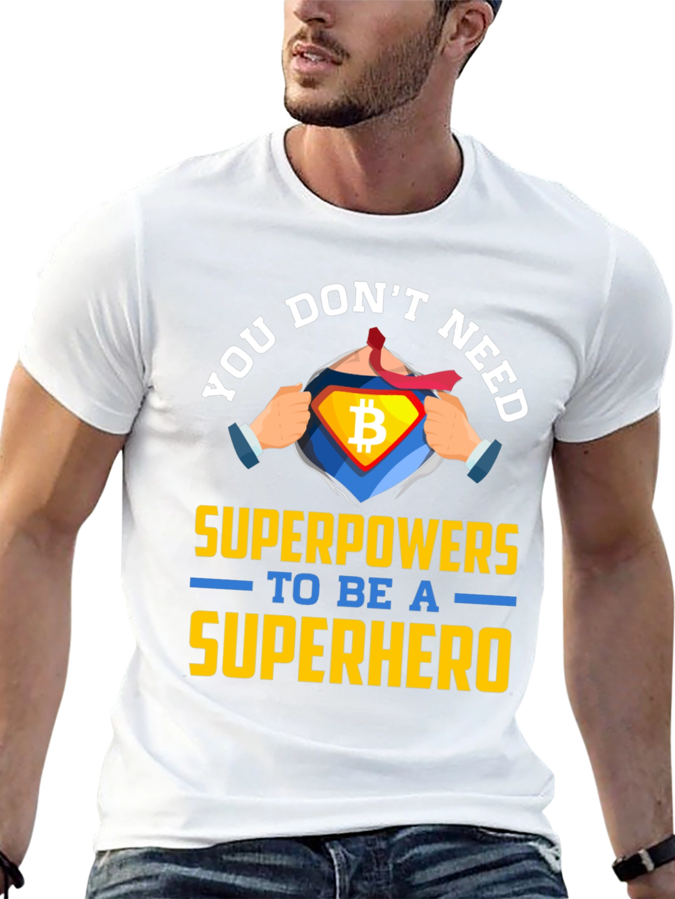 Bitcoin Superhero T-Shirt: Unleash Your Inner Power!