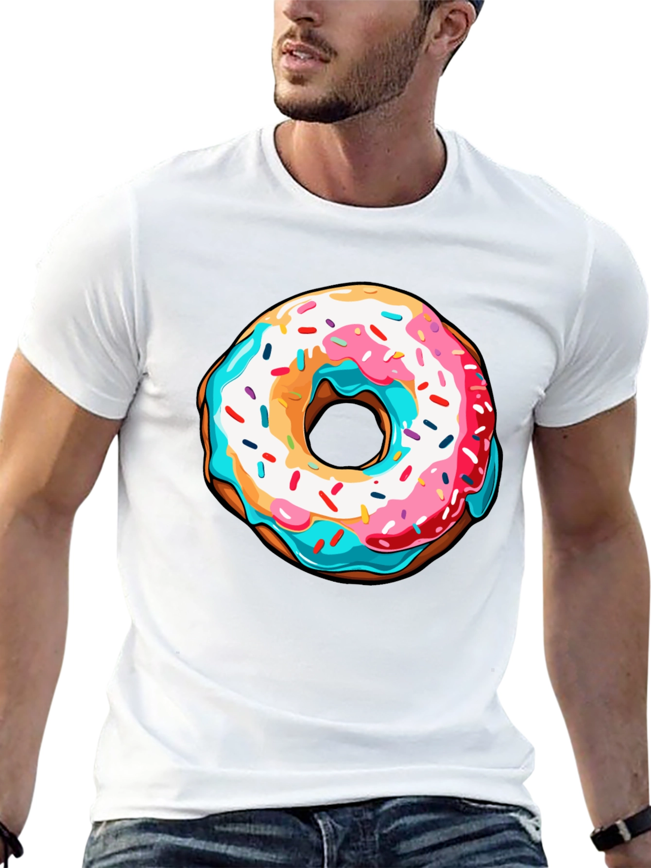 Donut Graphic T-Shirt - Fun & Stylish