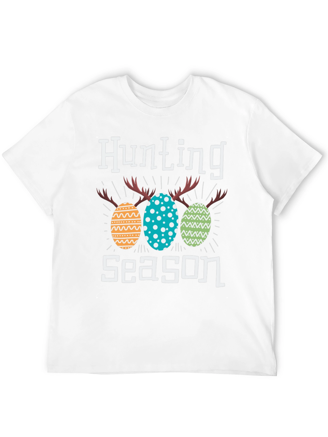 Hunting Season Easter Egg Antlers Tee