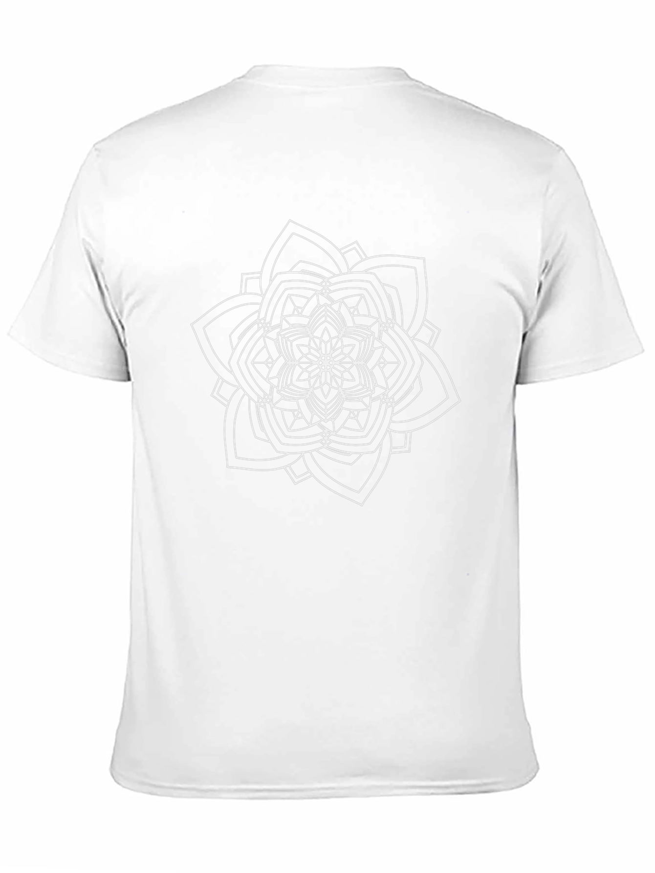 Black Mandala T-Shirt - Geometric Design