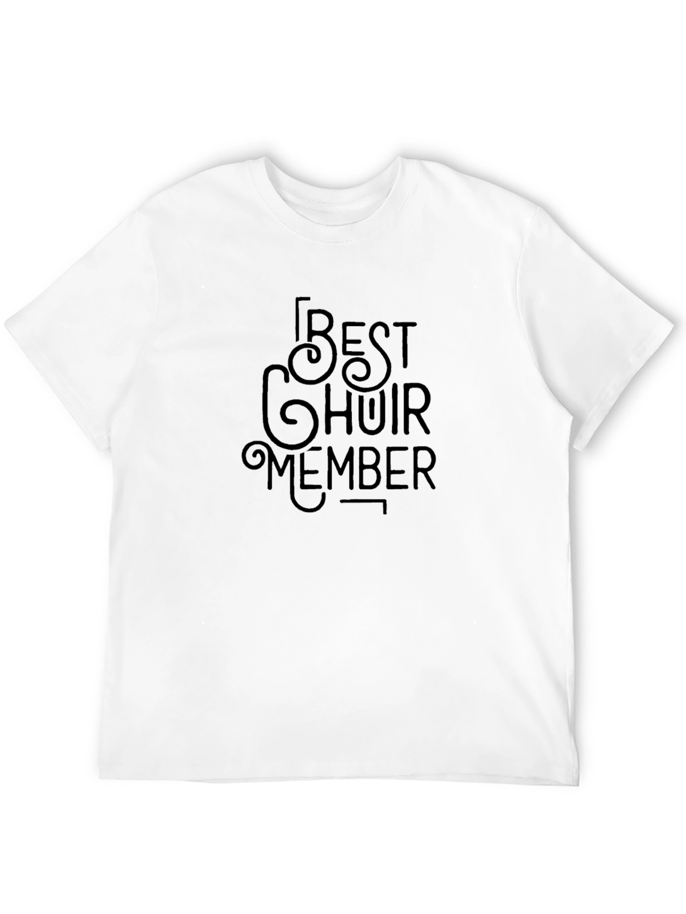 Best Choir Member Graphic T-Shirt - Black