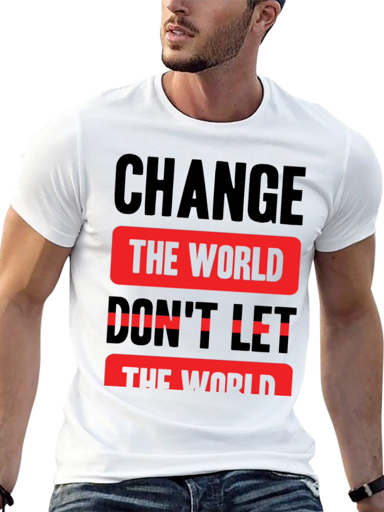 Change the World Graphic Print T-Shirt