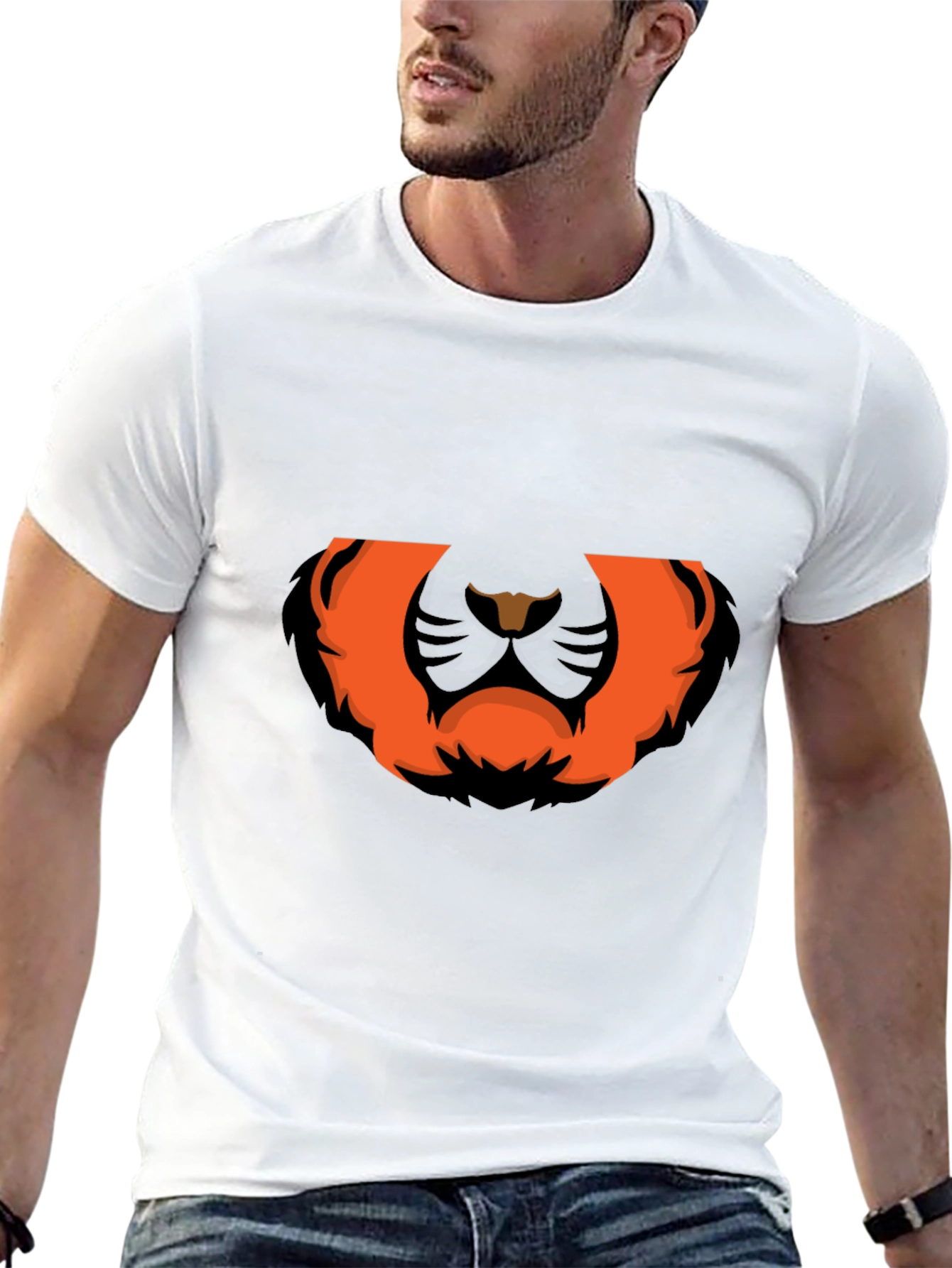 Bold Graphic Tee: Fierce Lion Design