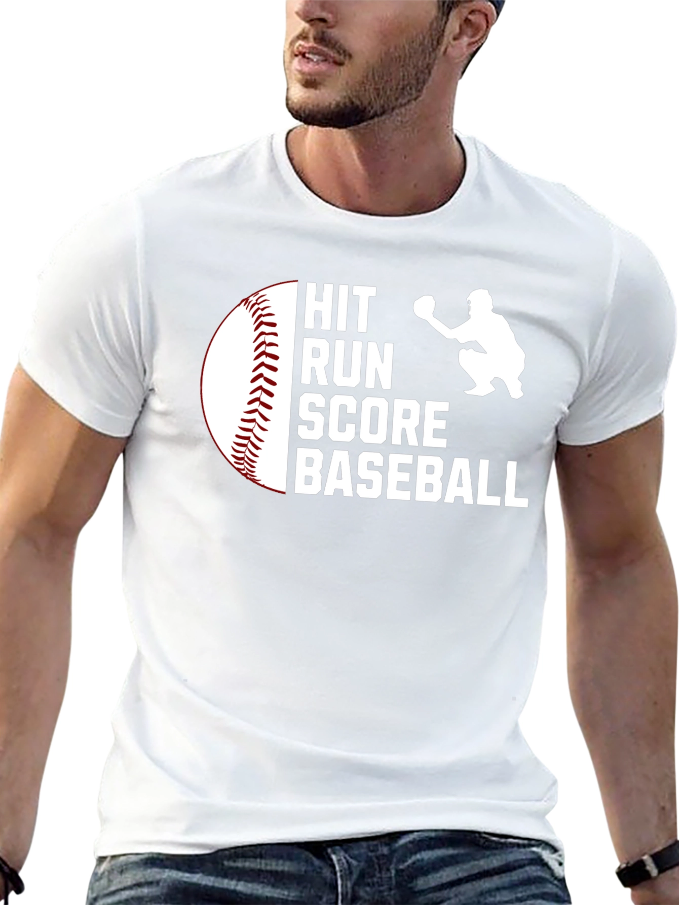 Baseball Hit Run Score T-Shirt