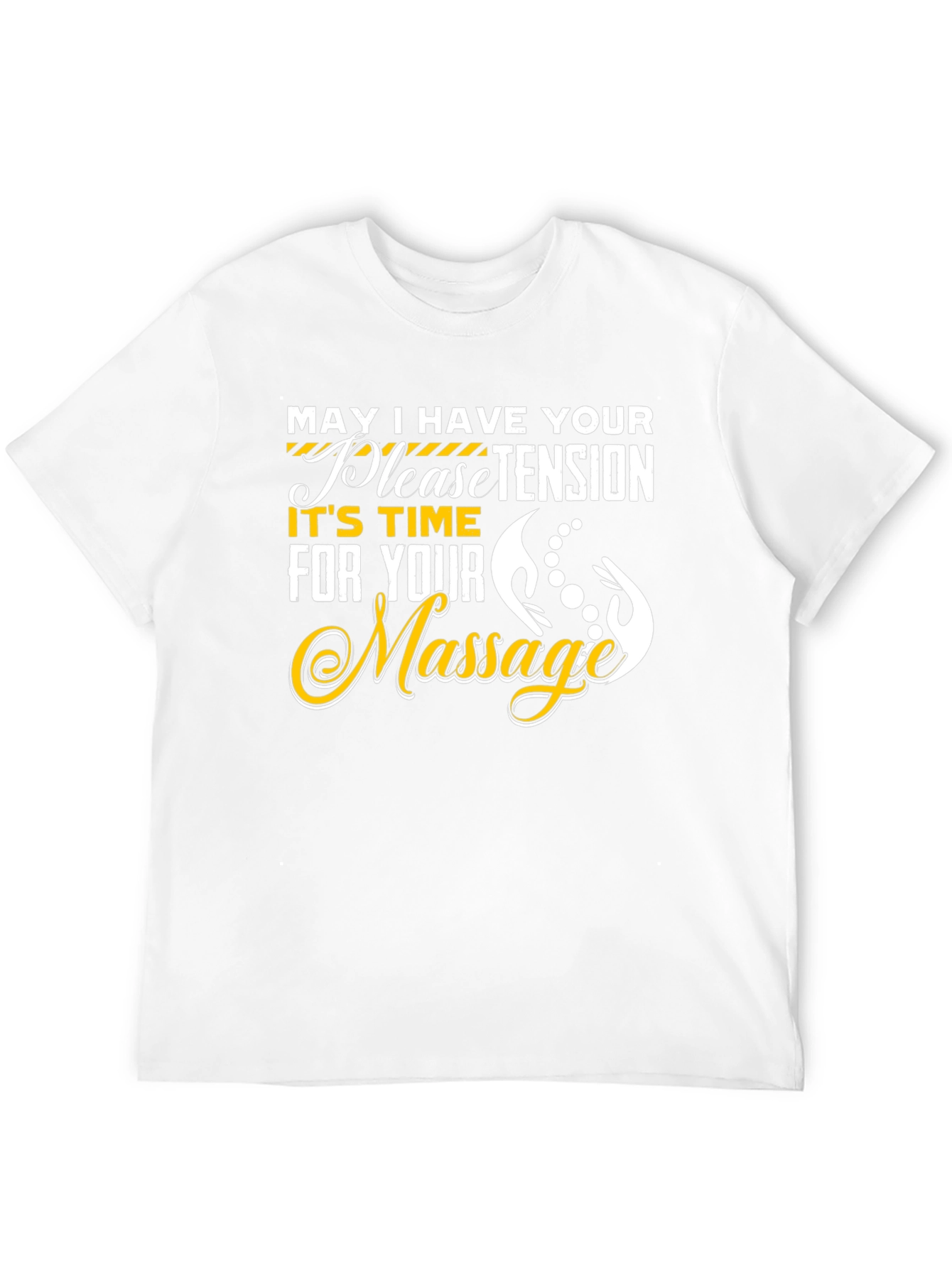 Relaxing Massage Time Graphic Tee - Black Cotton T-Shirt