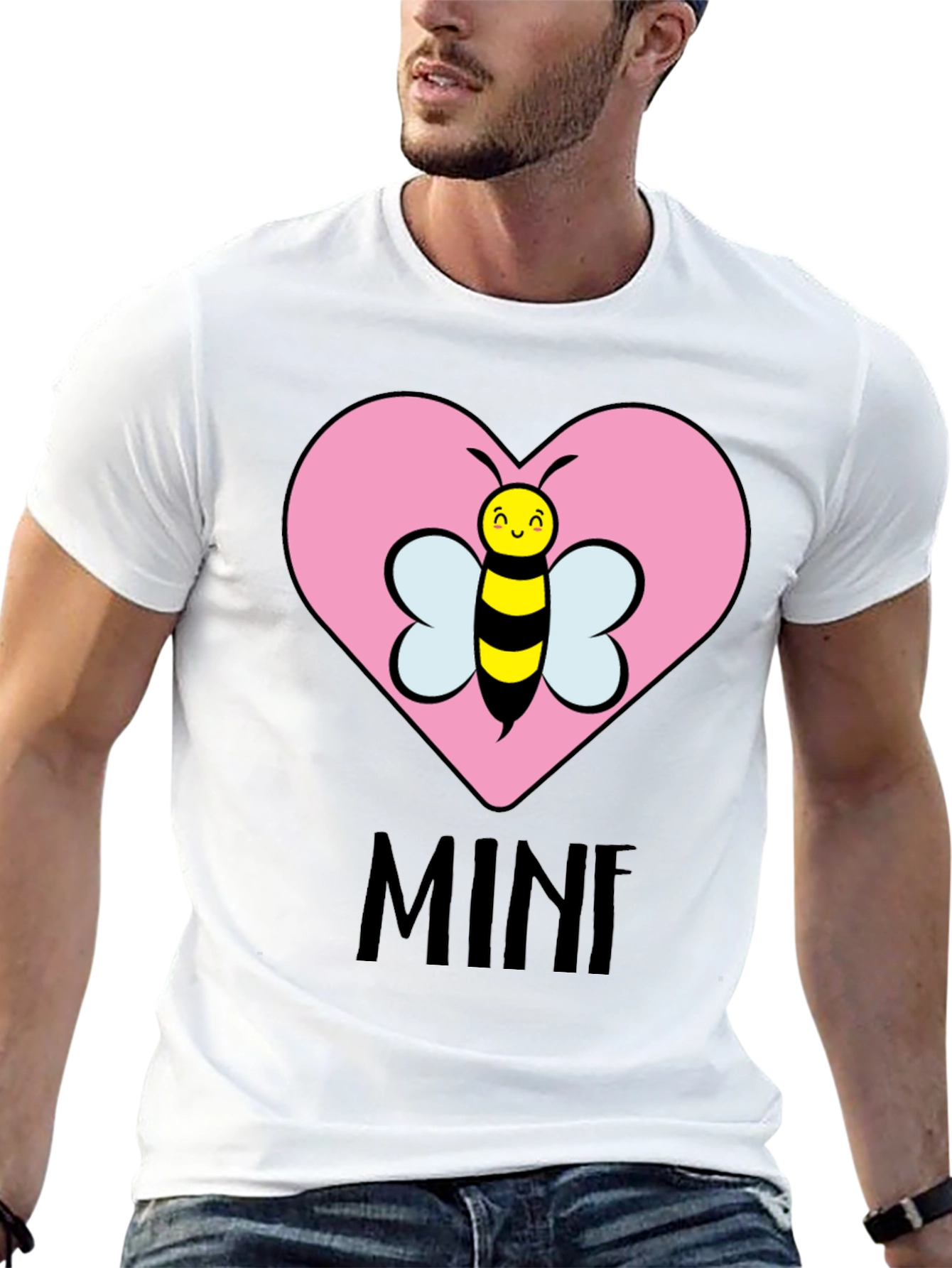 Bee Mine T-Shirt - Cute Heart Design