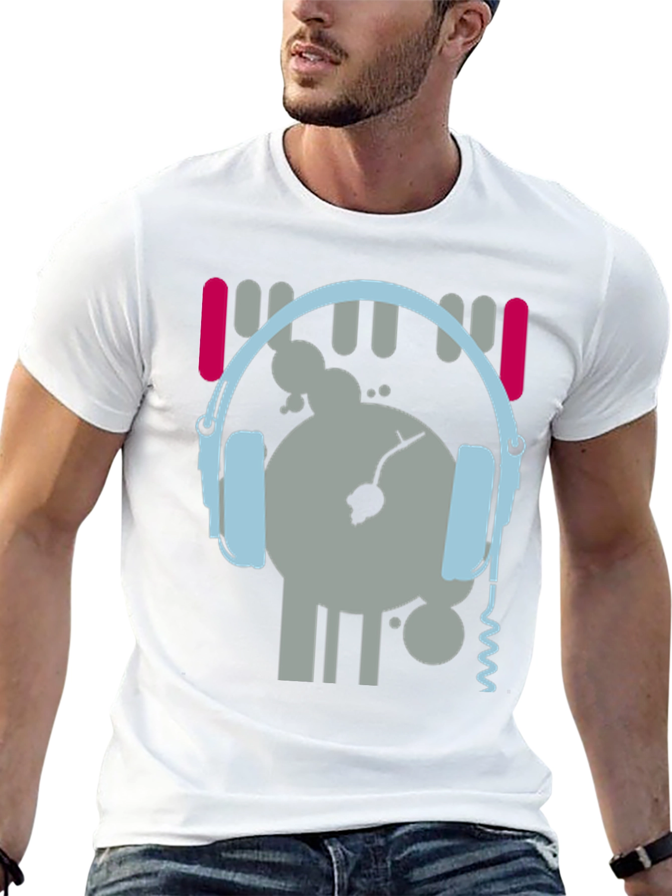 DJ Graphic Tee - Music Lovers Black T-Shirt