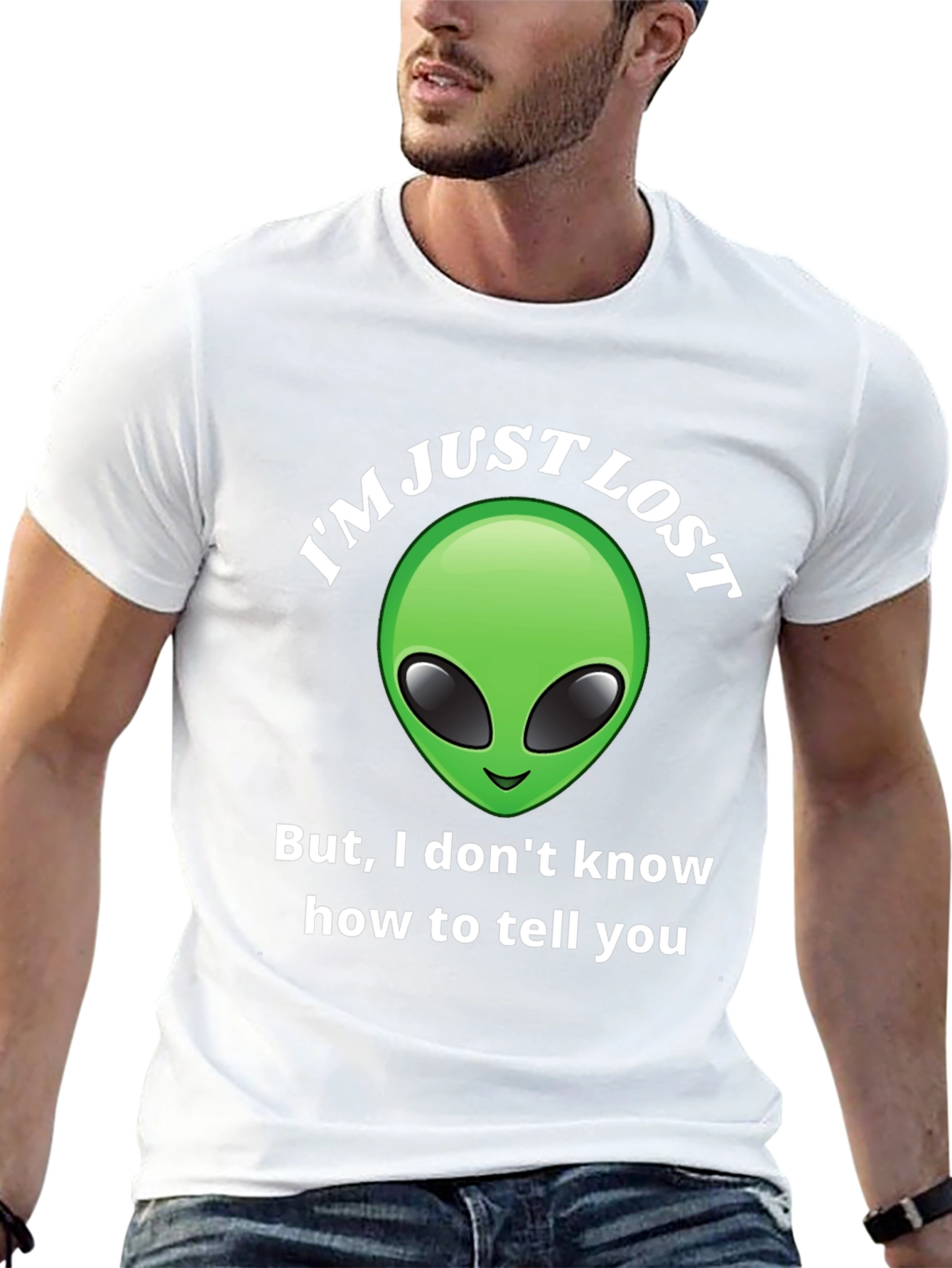 Im Just Lost Alien Graphic T-Shirt