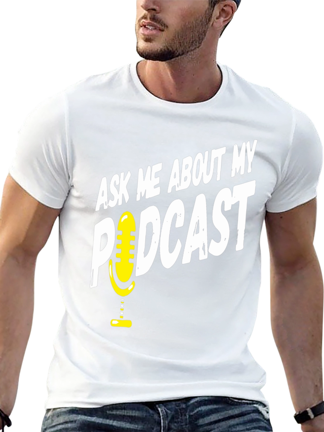 Ask Me About My Podcast Graphic T-Shirt