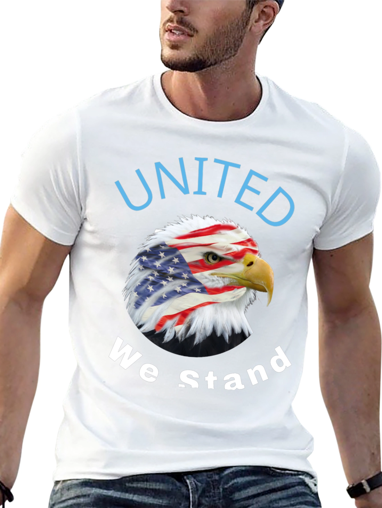 United We Stand Patriotic Eagle T-Shirt