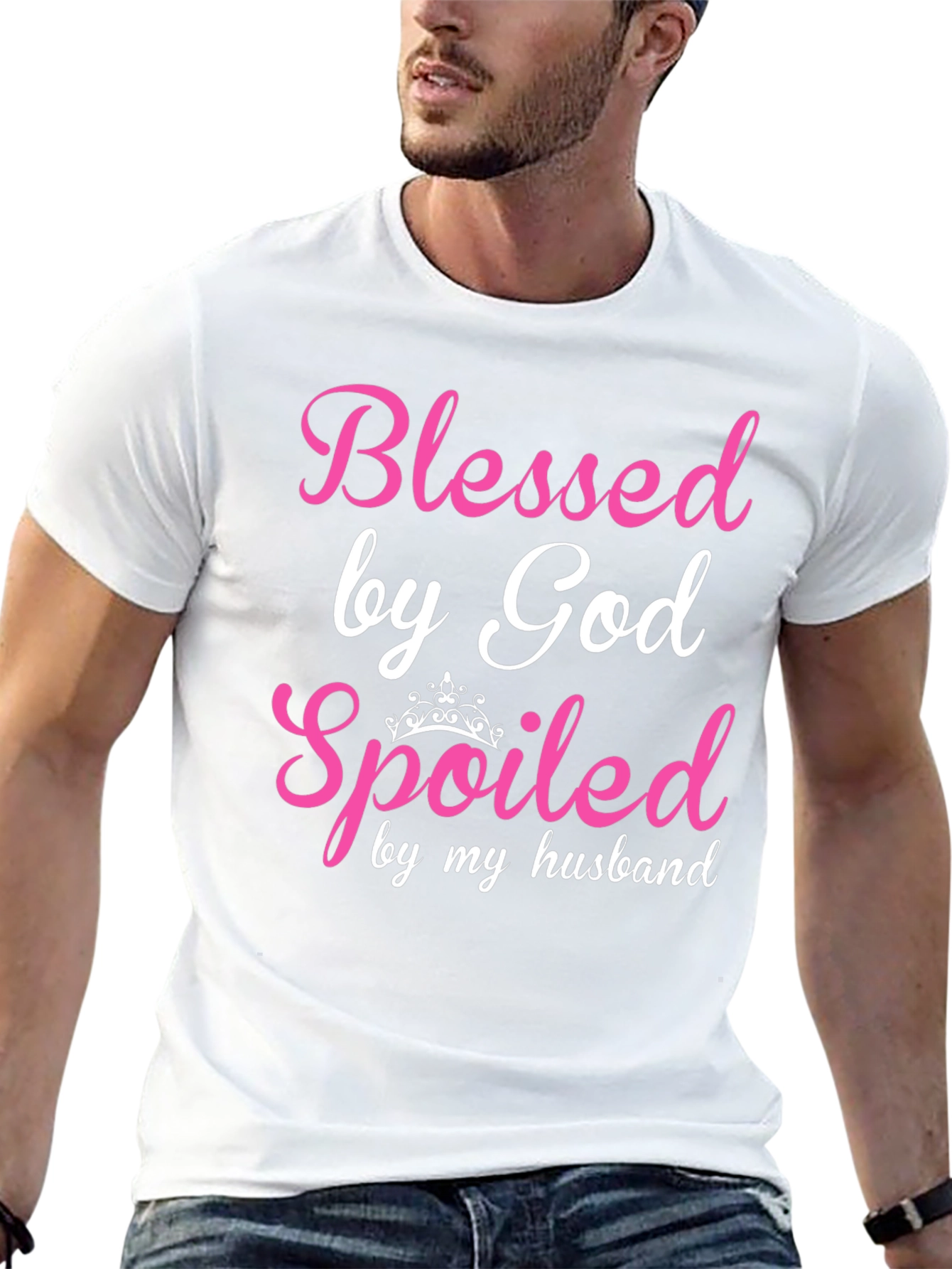Blessed by God Spoiled by Husband T-Shirt