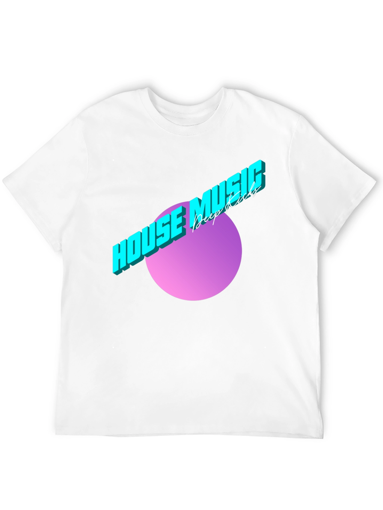 House Music Deep Kicks Black T-Shirt