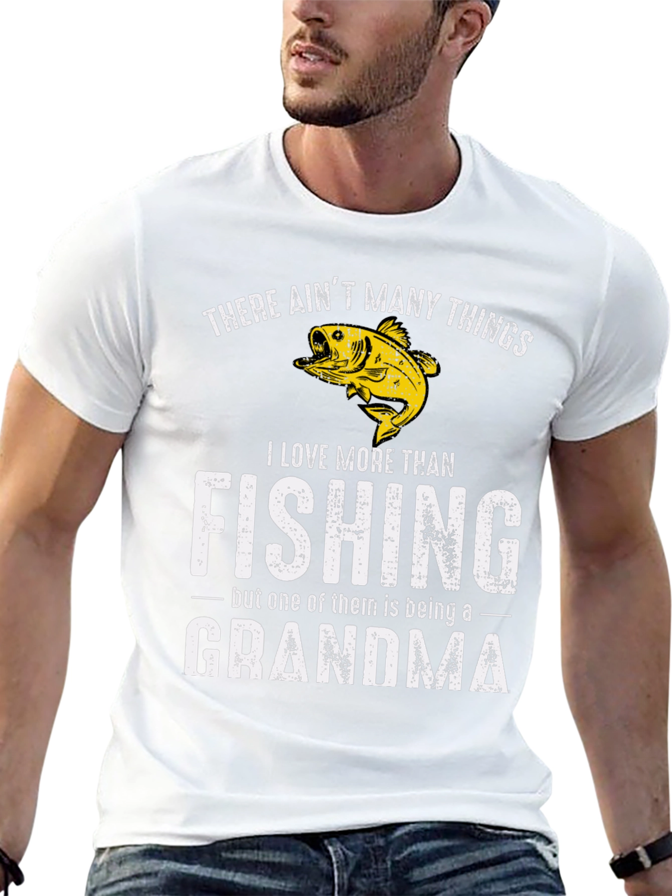 Fishing Grandma Graphic Tee