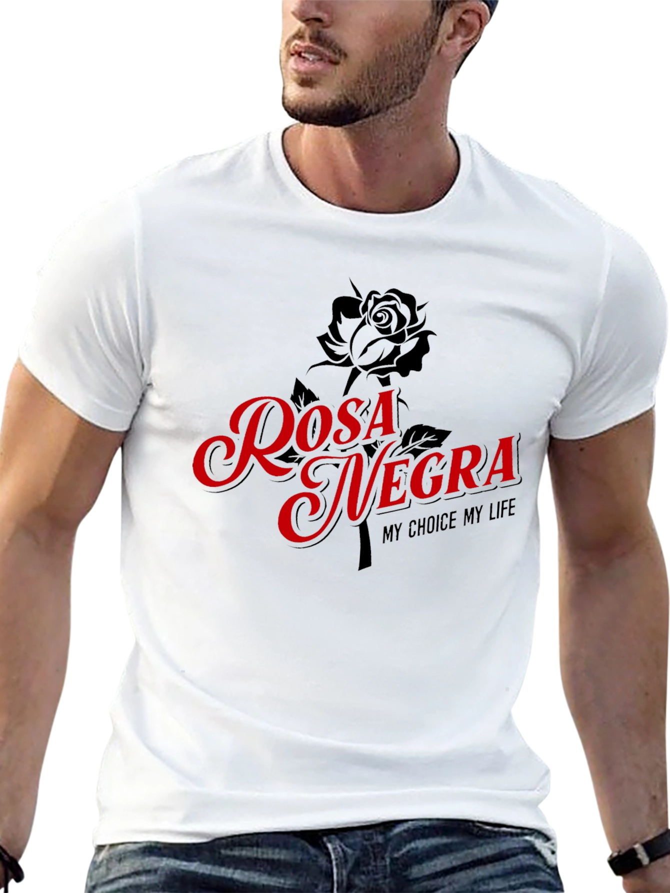 Rosa Negra Graphic T-Shirt - My Choice My Life