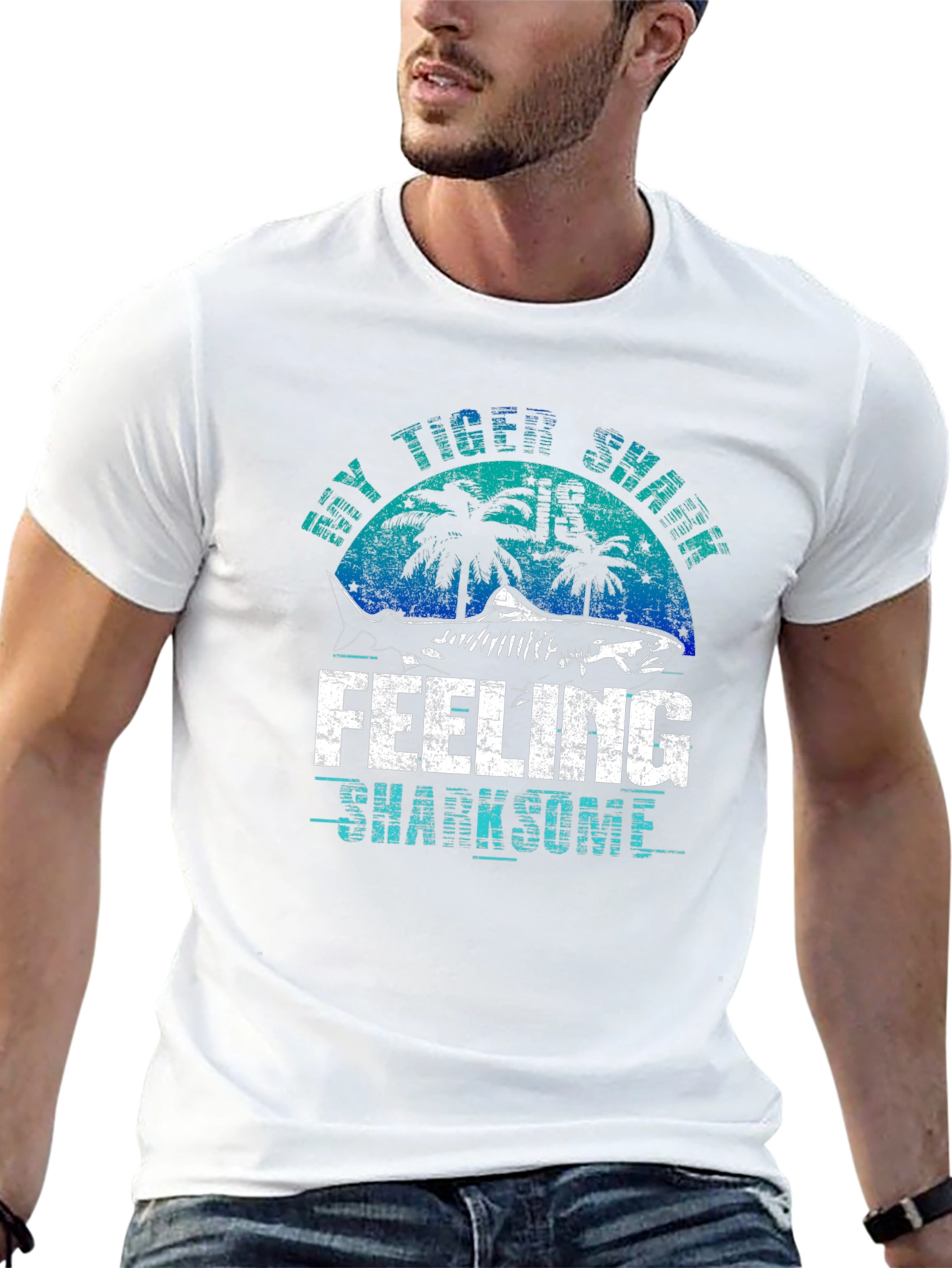 Tiger Shark Feeling Sharksome Graphic Tee