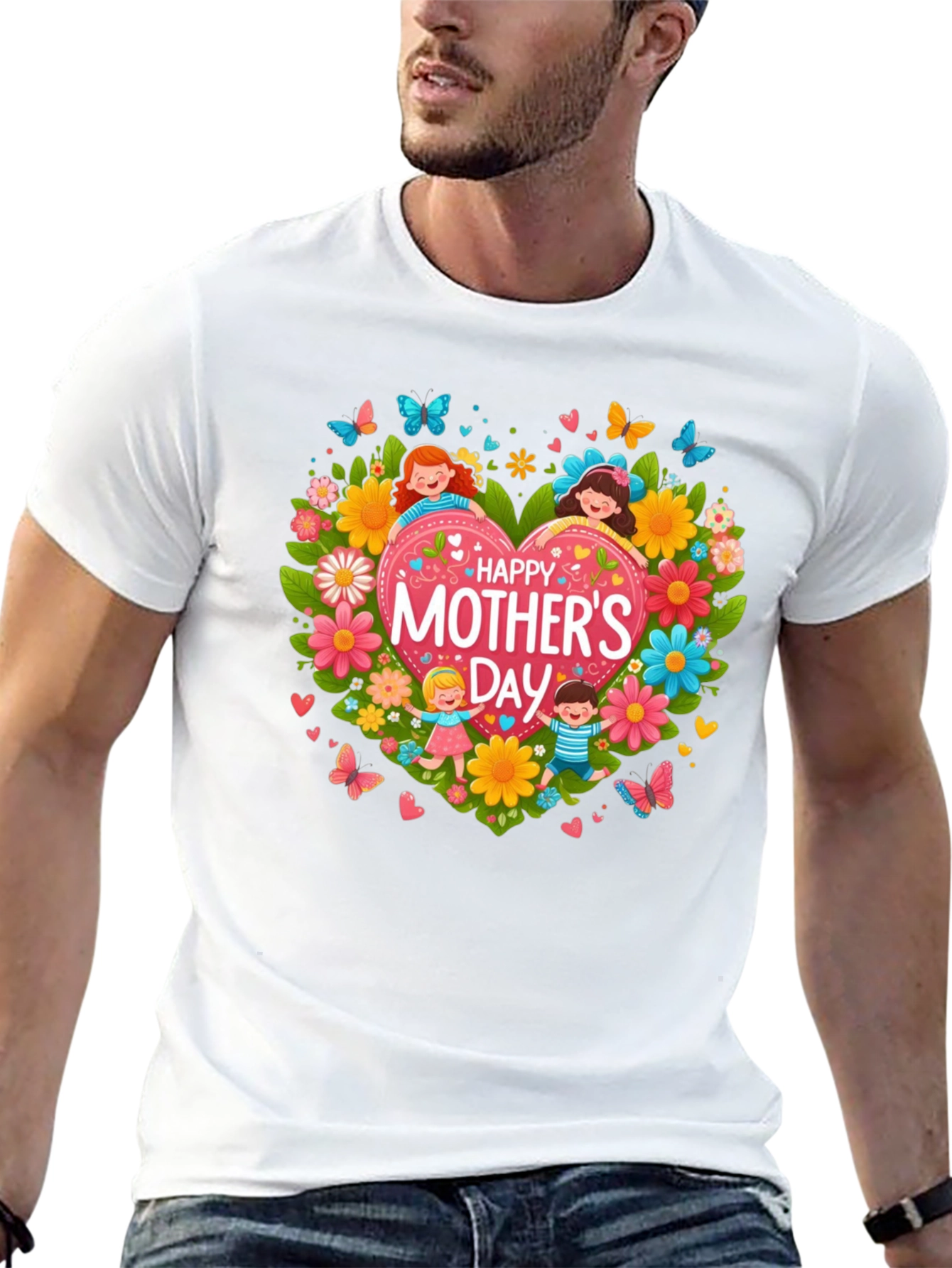 Mothers Day Heart Graphic Tee - Unisex Fit