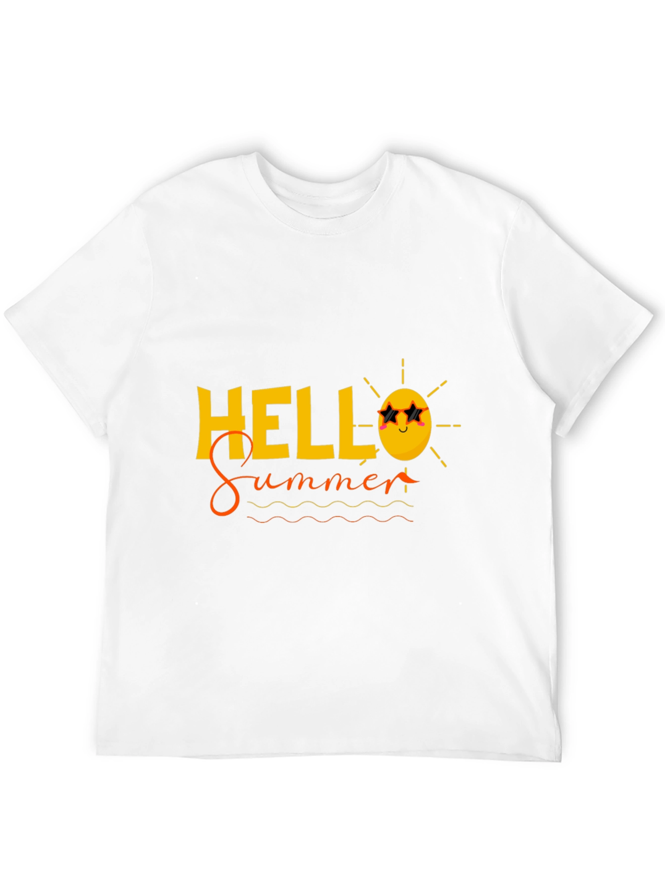 Hello Summer Black Graphic Tee