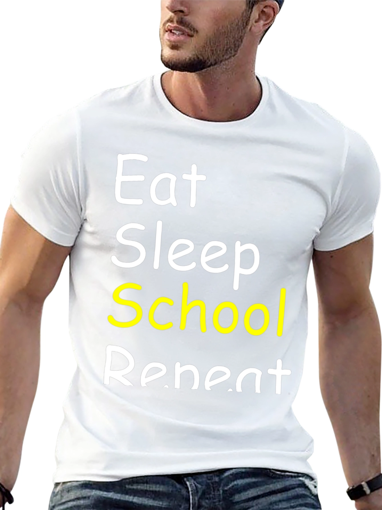 Eat Sleep School Repeat T-Shirt