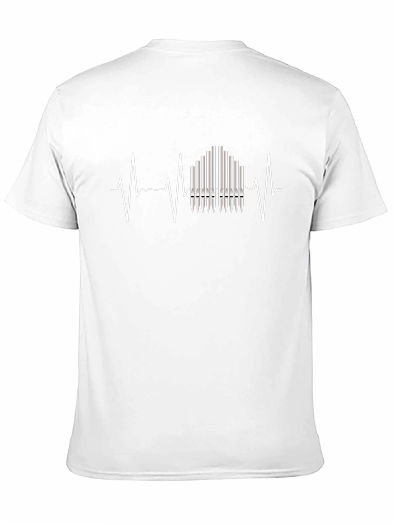 Organ Pipe Heartbeat T-Shirt - Musician Tee