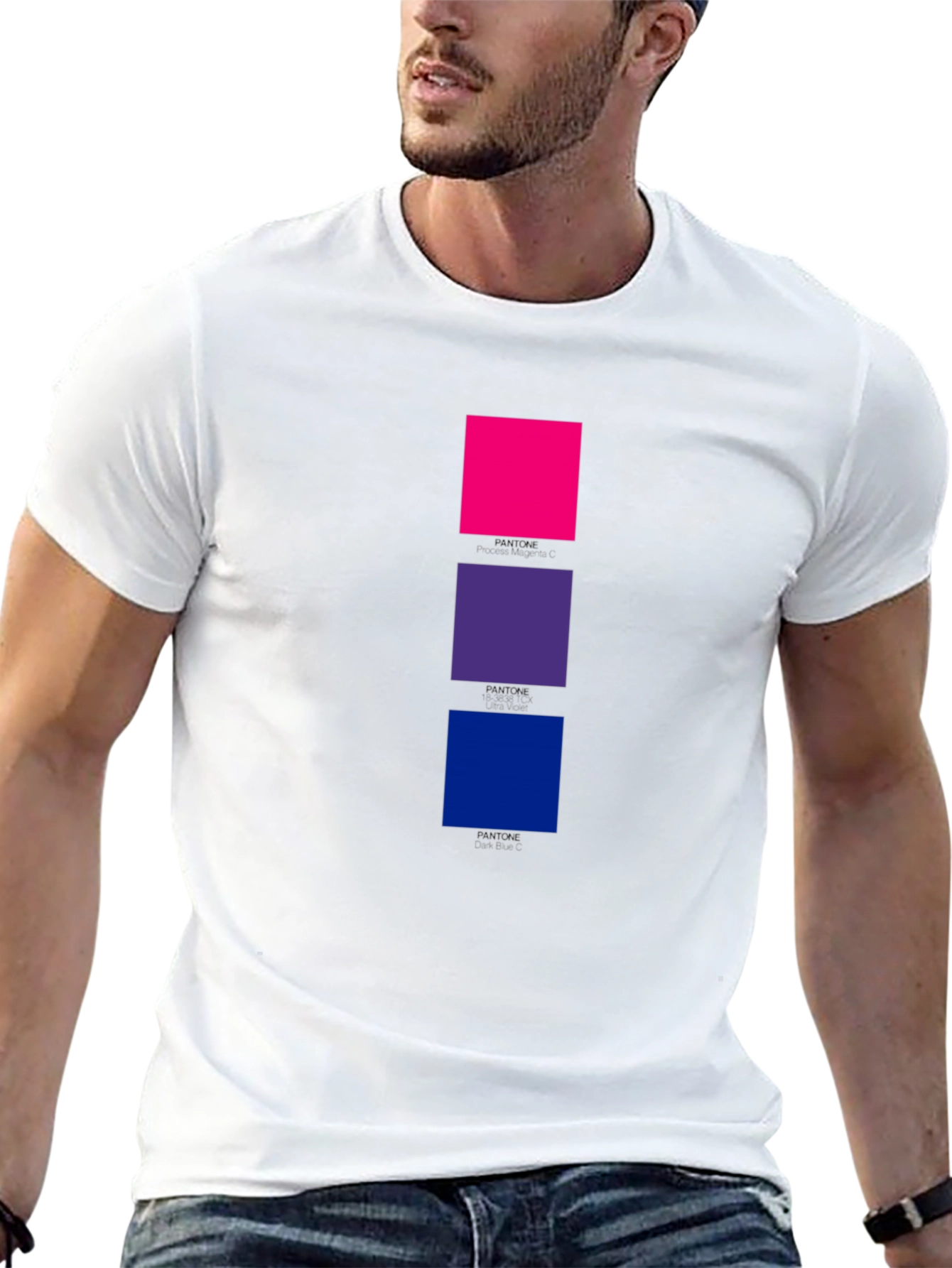 Bi Pride Squares Black T-Shirt