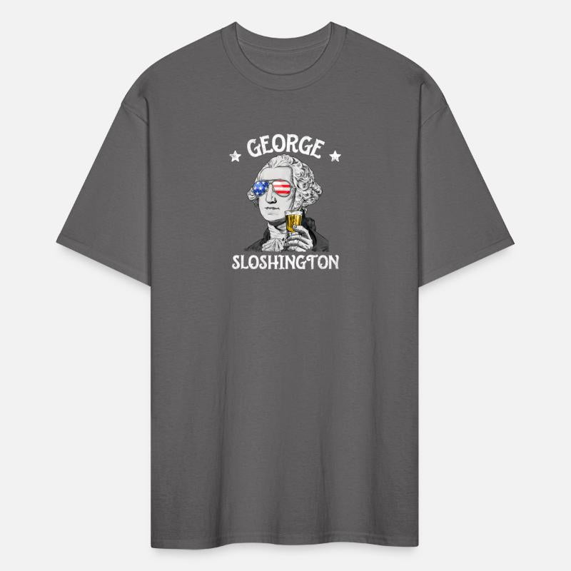 George Sloshington Washington 4Th Of July Usa Flag