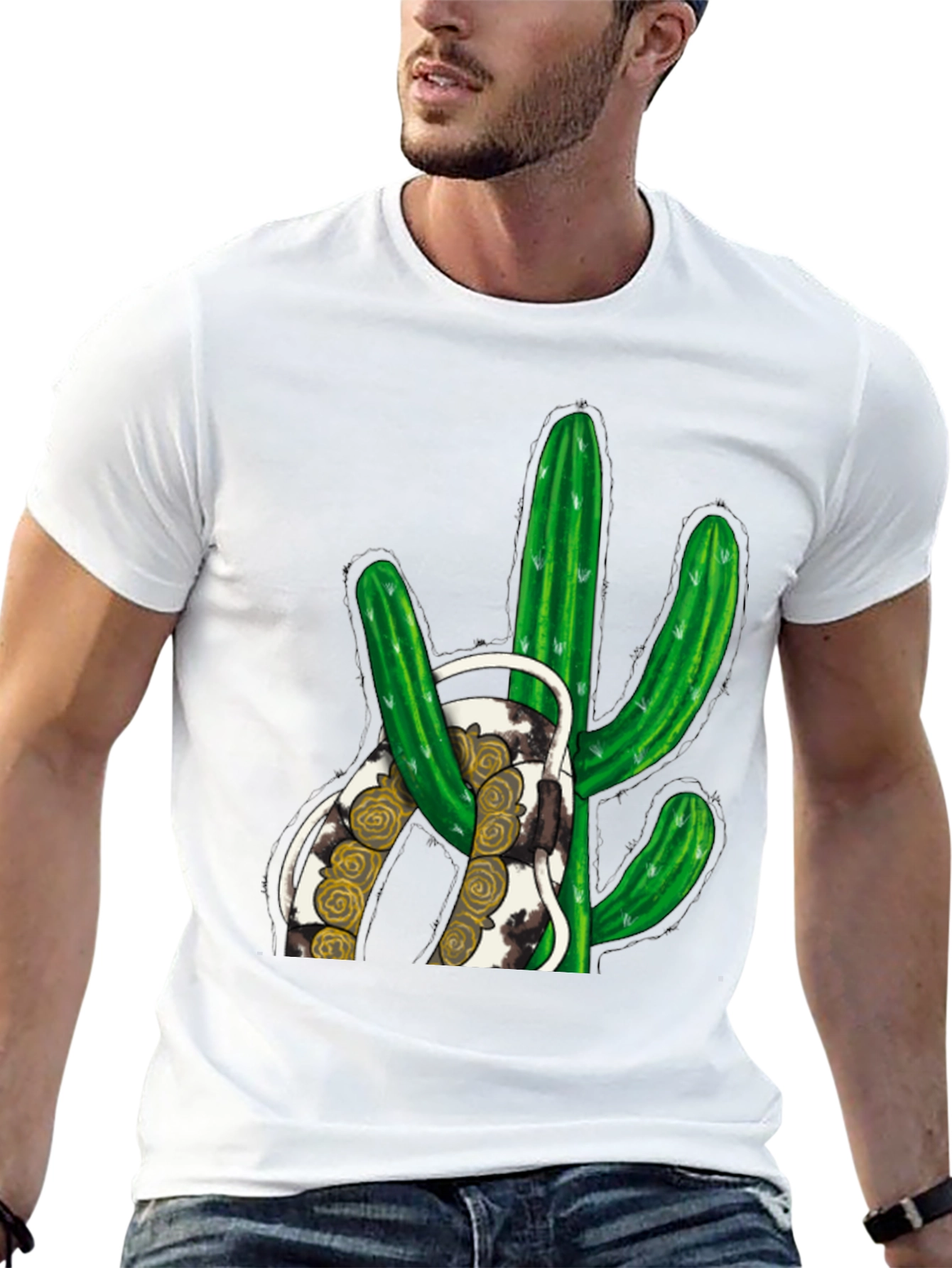 Cactus Graphic Print Tee