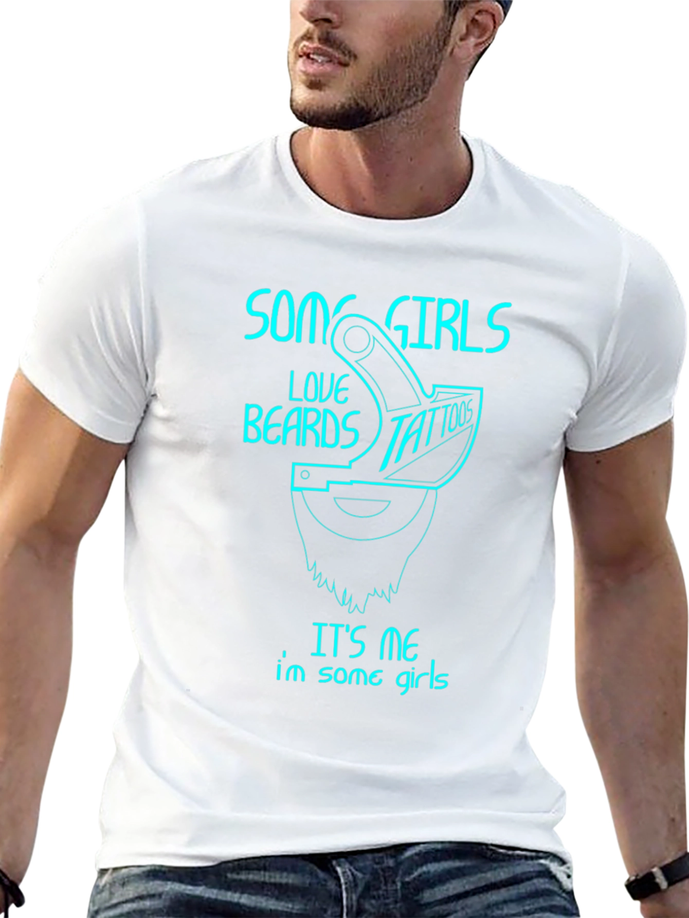 Some Girls Love Beards and Tattoos Graphic Tee