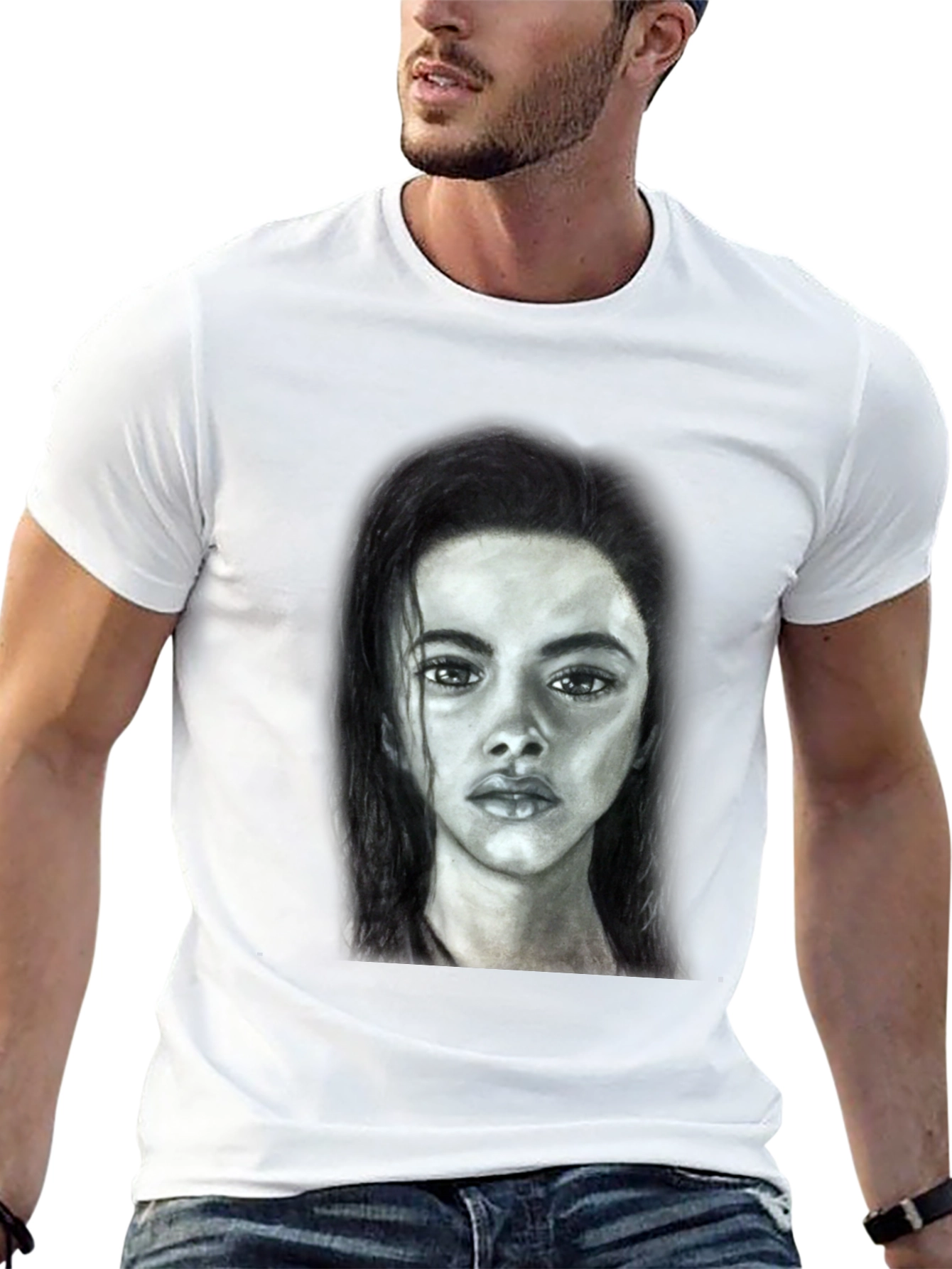 Portrait Graphic Tee - Unisex Soft Cotton T-Shirt