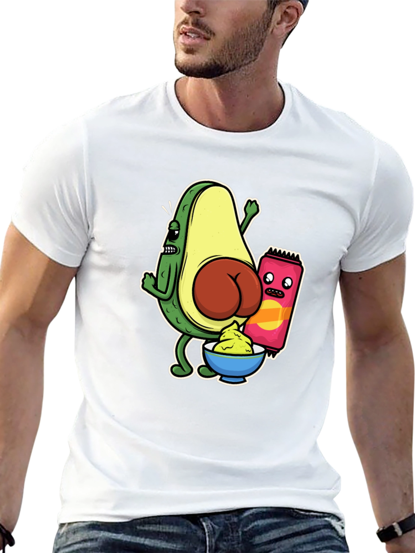 Avocado Butt Funny Graphic Tee