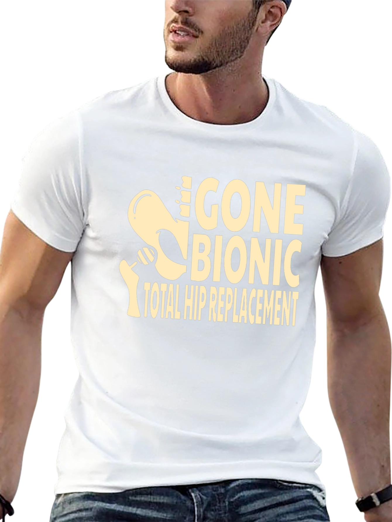 Gone Bionic T-Shirt - Total Hip Replacement Tee