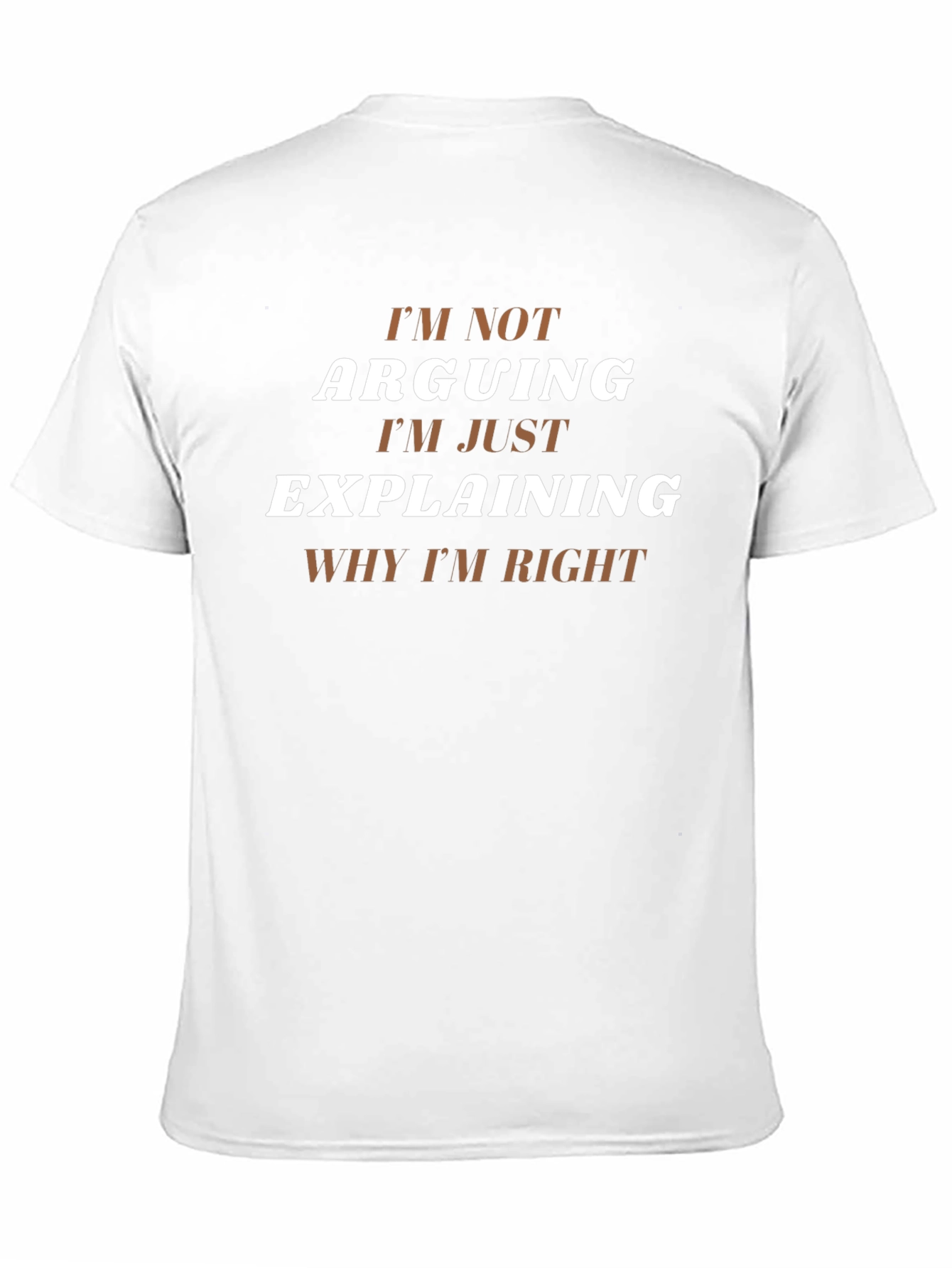 Funny Explaining Why Im Right Graphic Tee