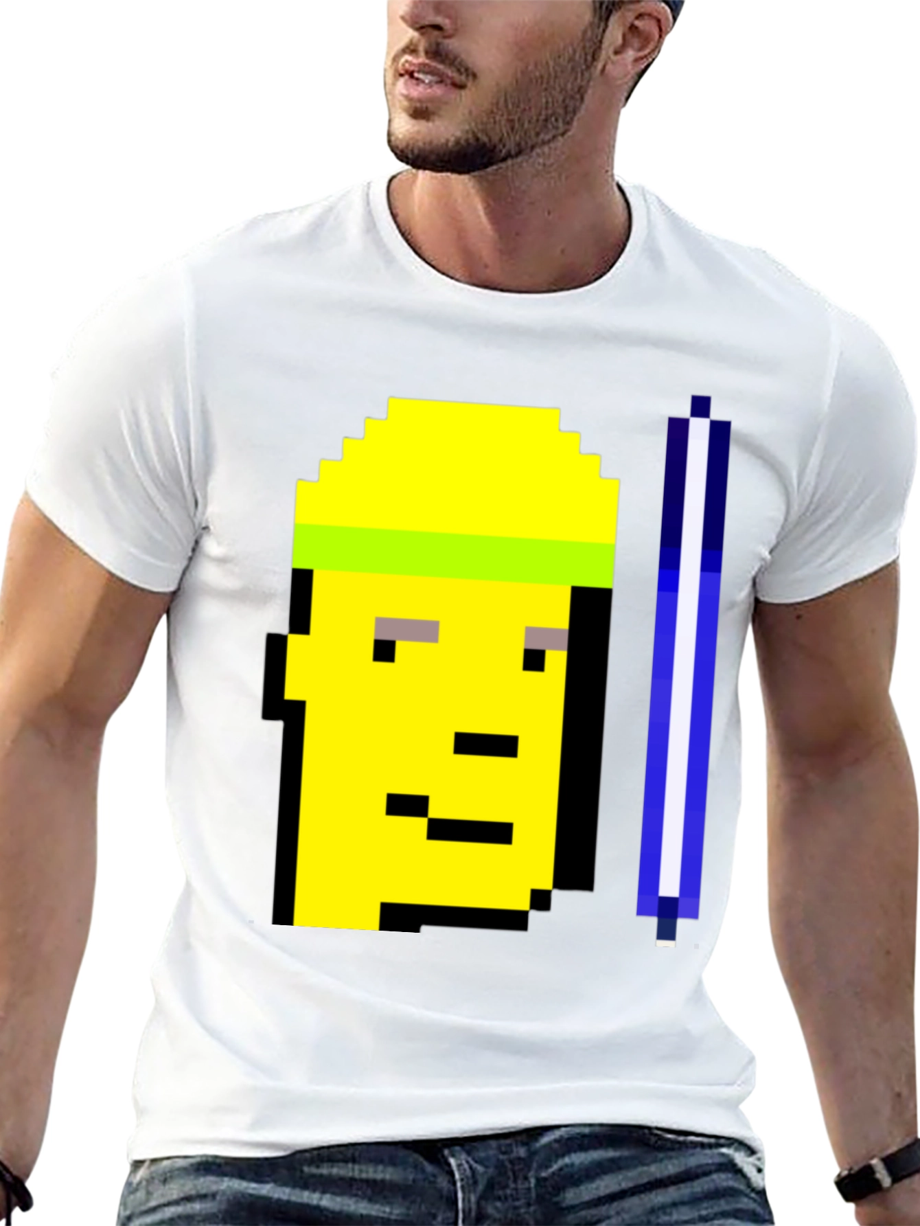 Pixel Art T-Shirt - Crypto Punk Style