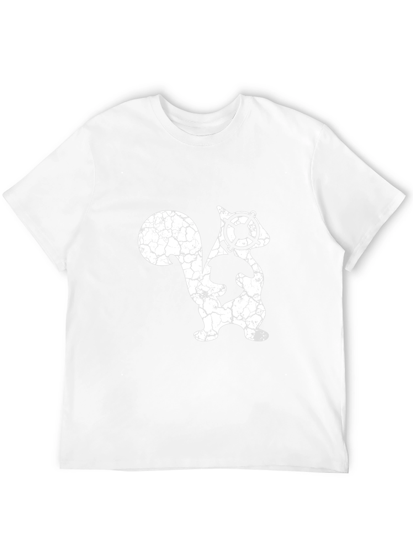 Skunkworks Inspired Distressed Squirrel Graphic Tee