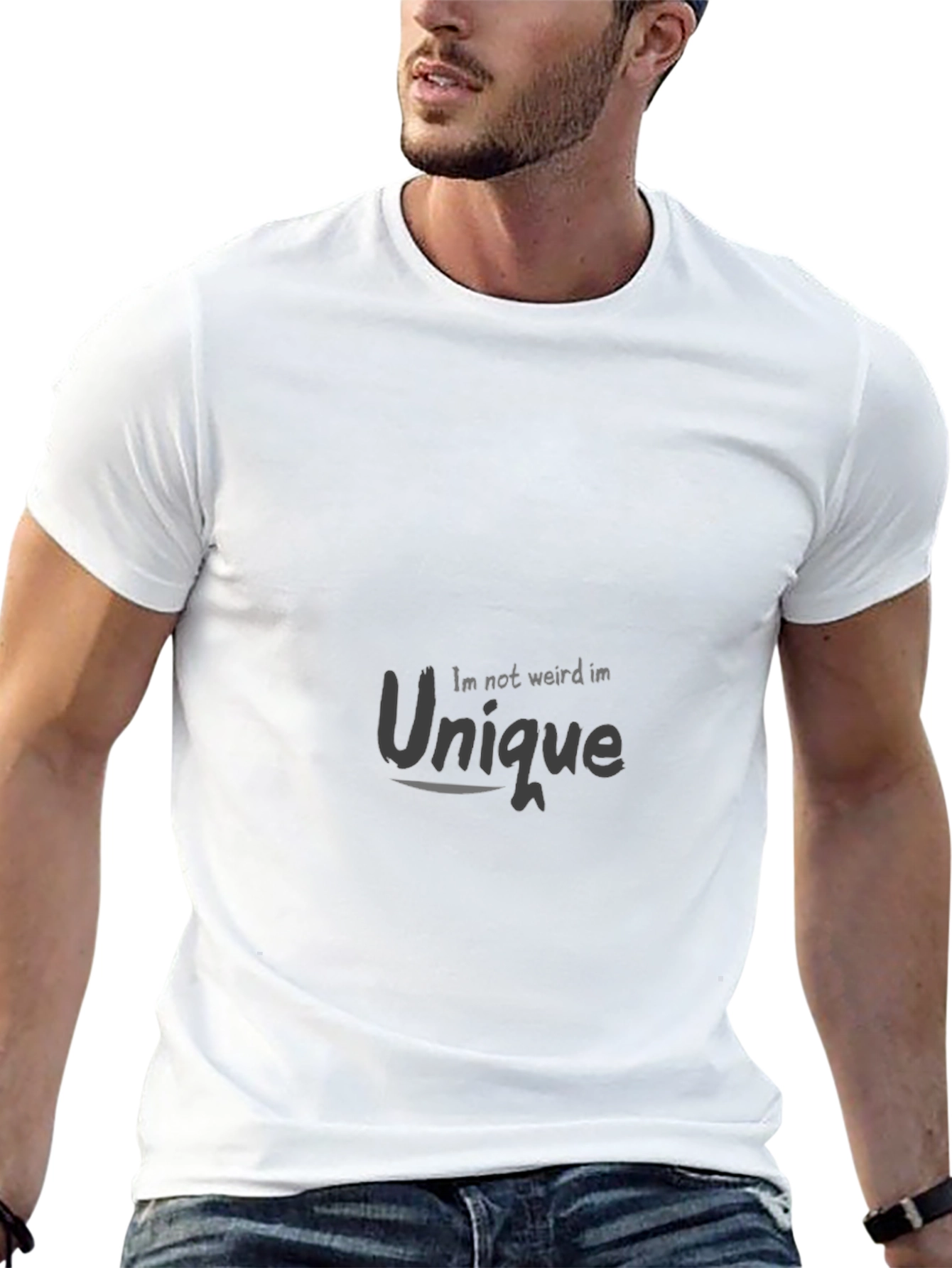 Unique Statement Black T-Shirt