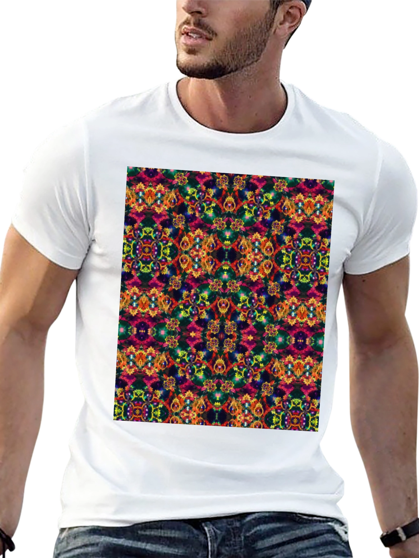 Kaleidoscope Pattern Graphic Tee