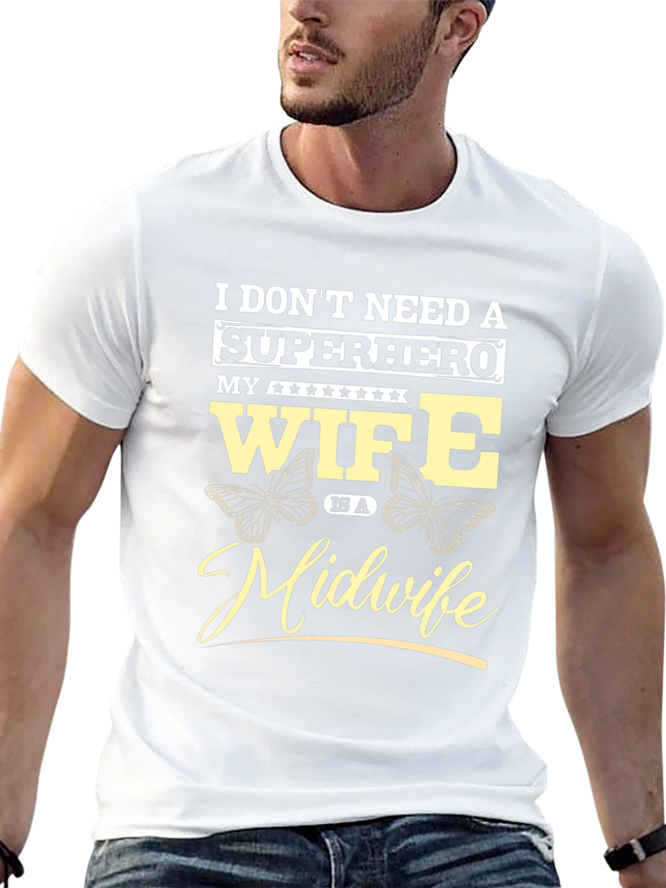Midwife Wife T-Shirt - Superhero Design