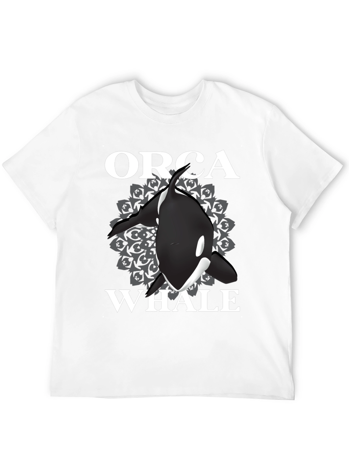 Orca Whale Graphic T-Shirt - Black