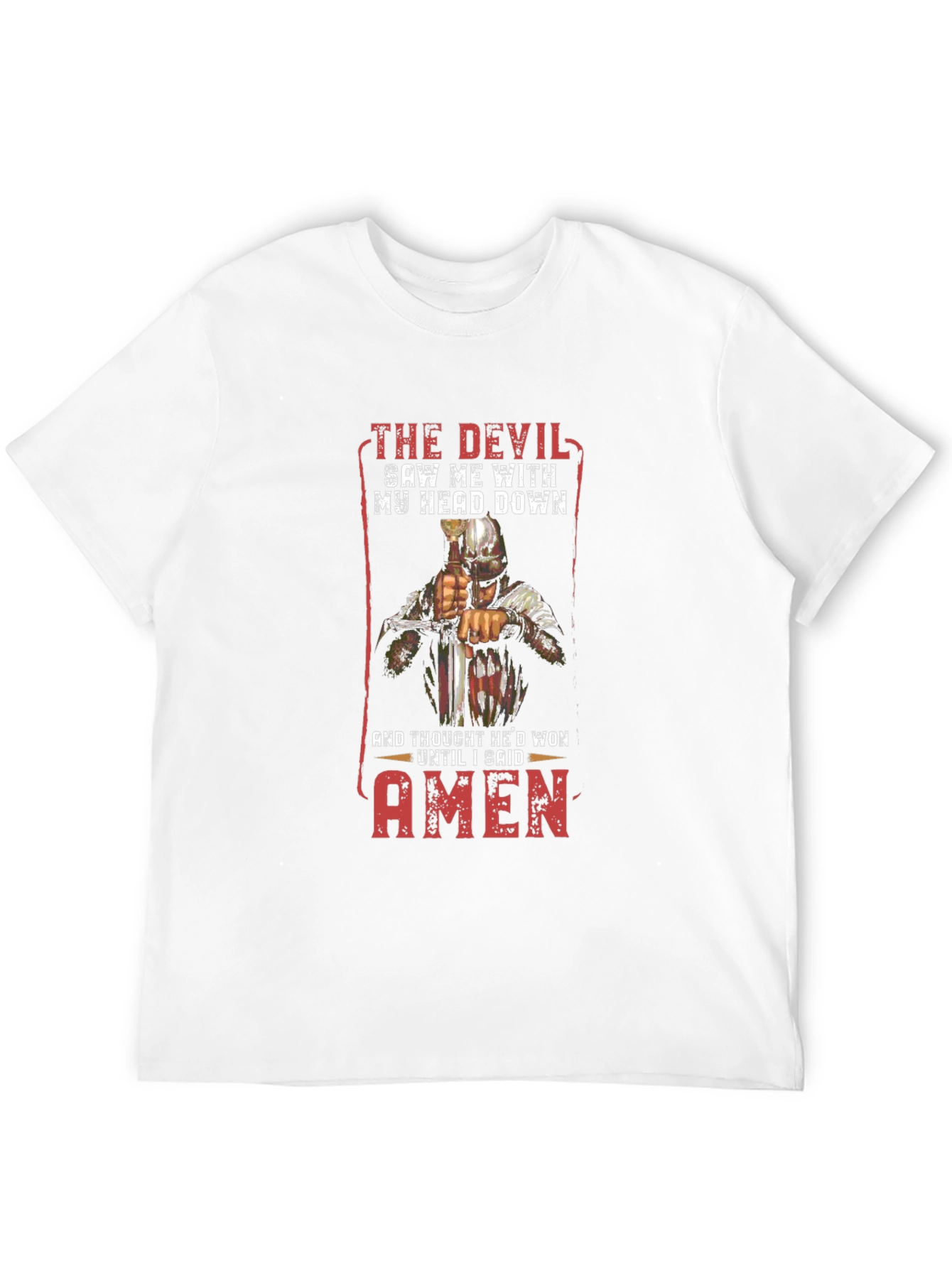 Devil Saw Me T-Shirt - Head Down Amen