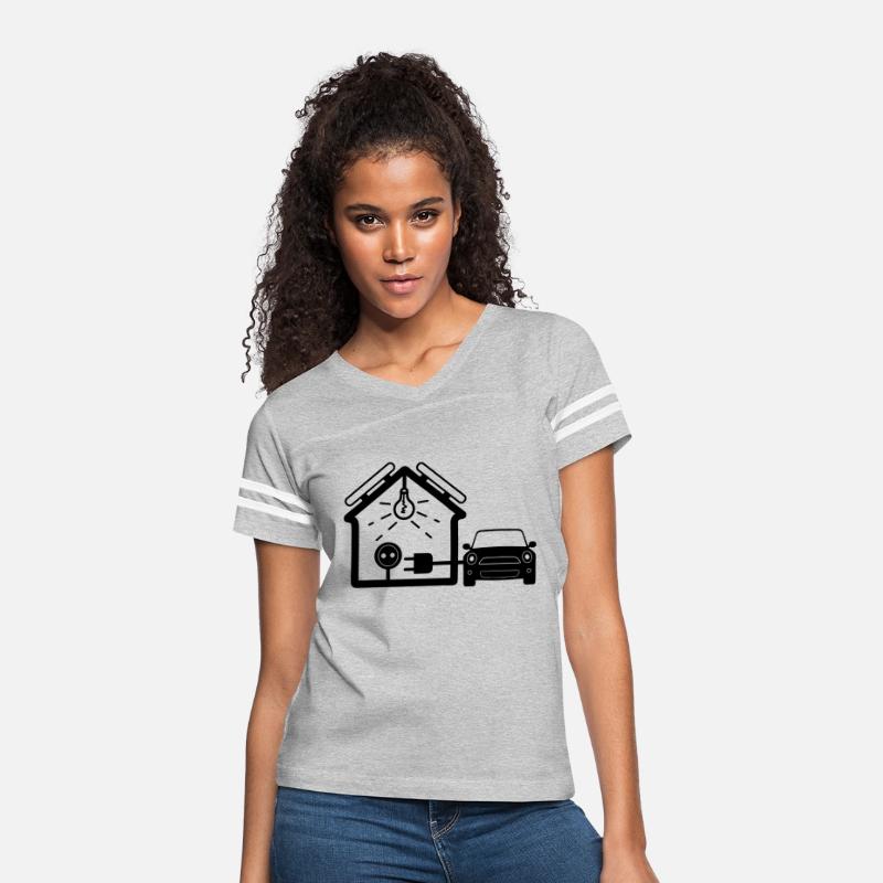 House with solar panels for lighting and charging