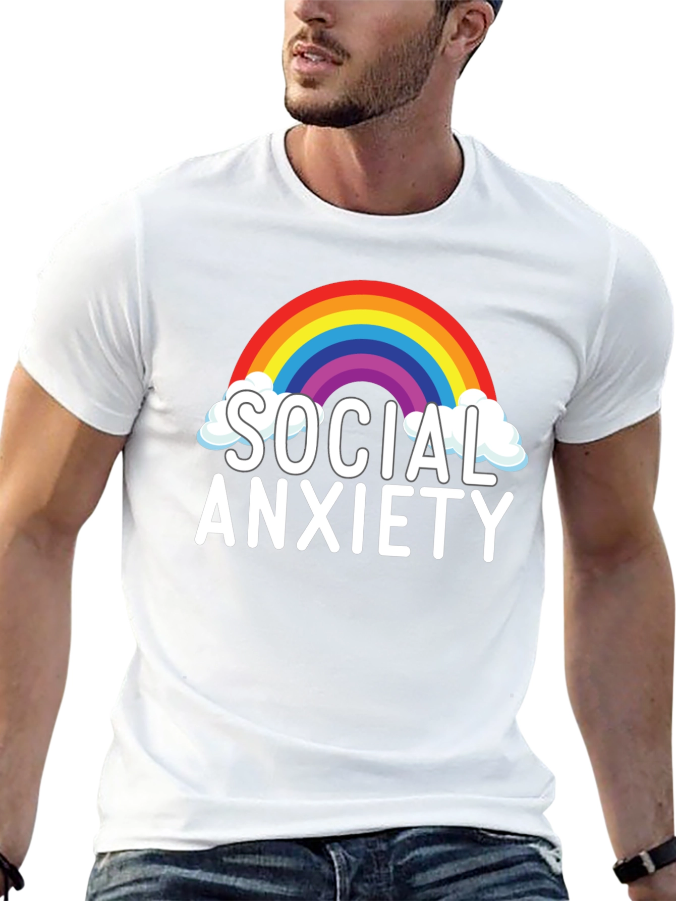 Social Anxiety Rainbow T-Shirt