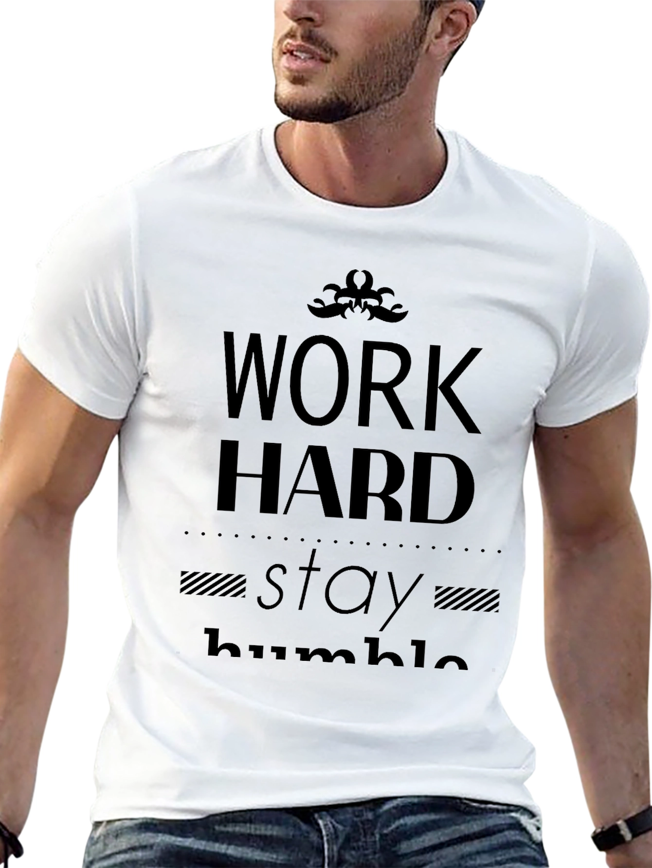 Work Hard Stay Humble Black T-Shirt