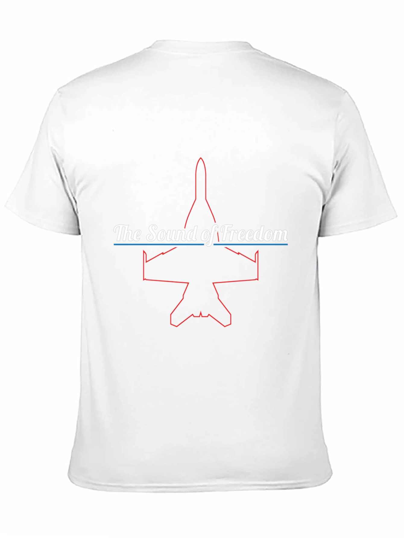 Sound of Freedom Jet Graphic Black T-Shirt