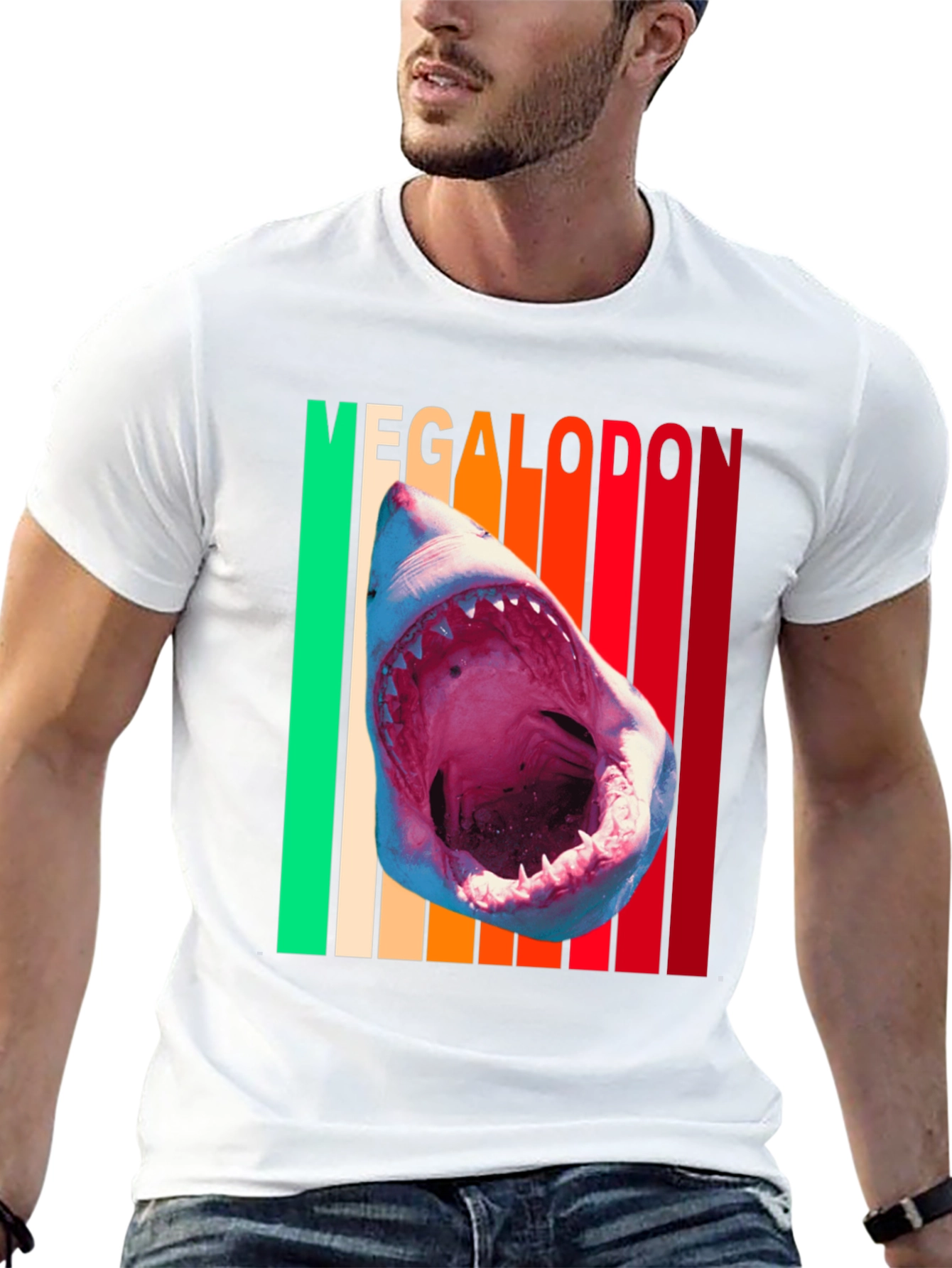 Megalodon Shark Graphic Tee