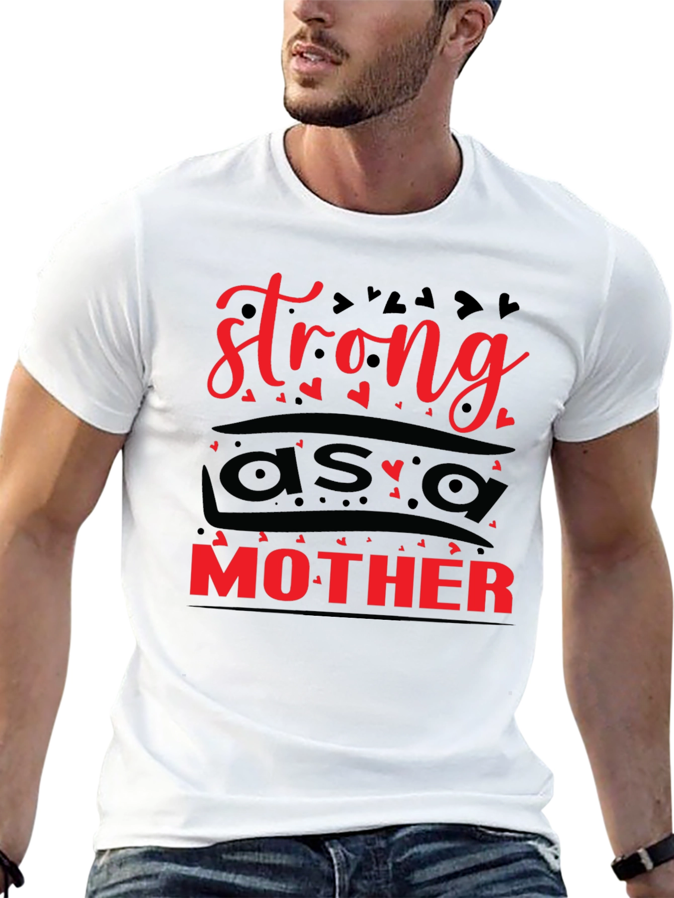 Strong as a Mother Graphic Tee - Black Unisex