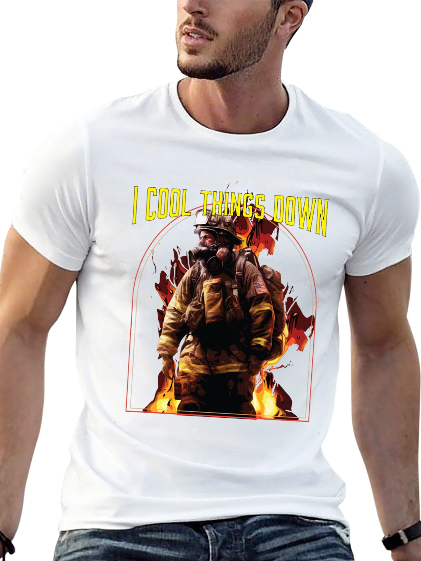 I Cool Things Down Firefighter T-Shirt