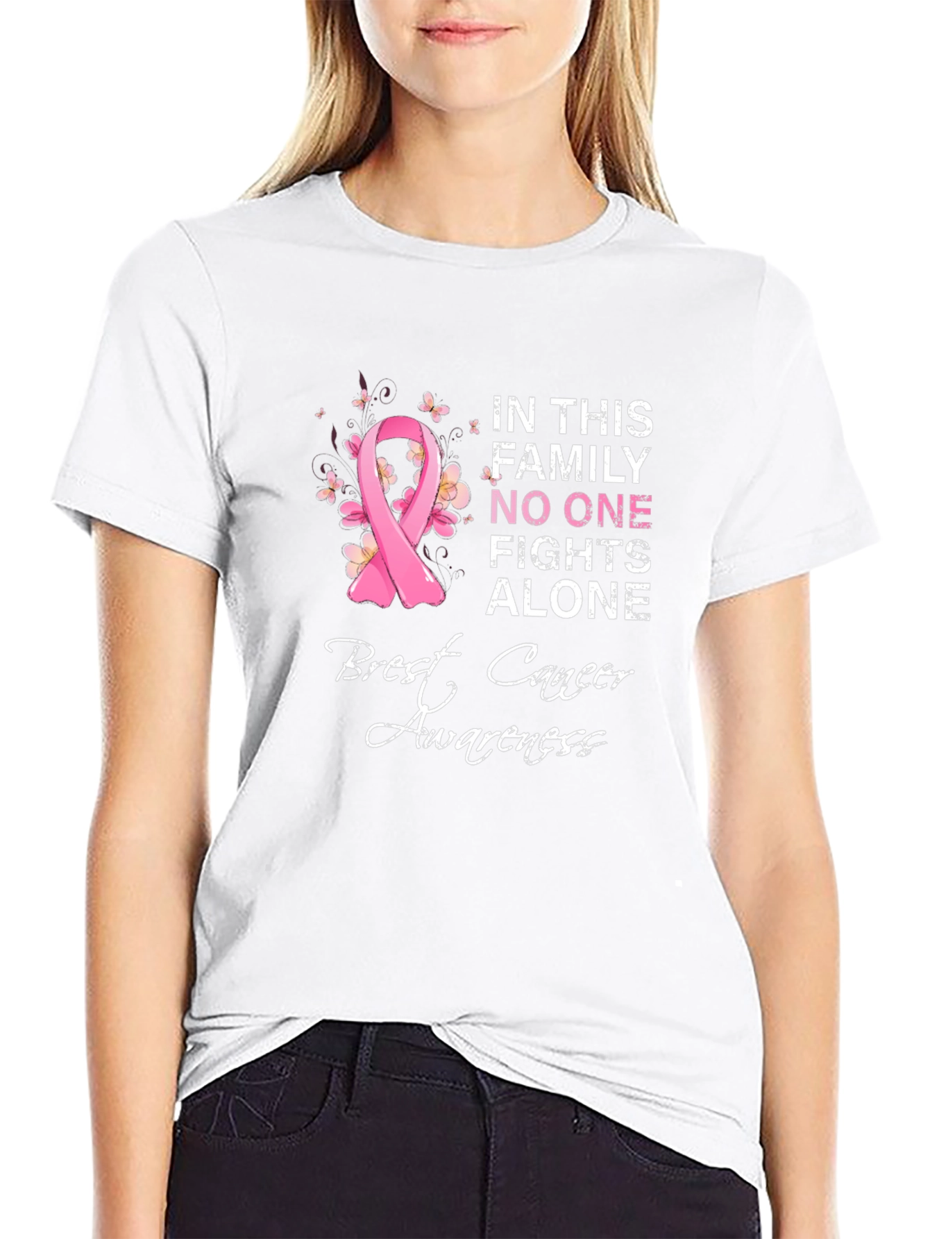 Breast Cancer Awareness Graphic T-Shirt
