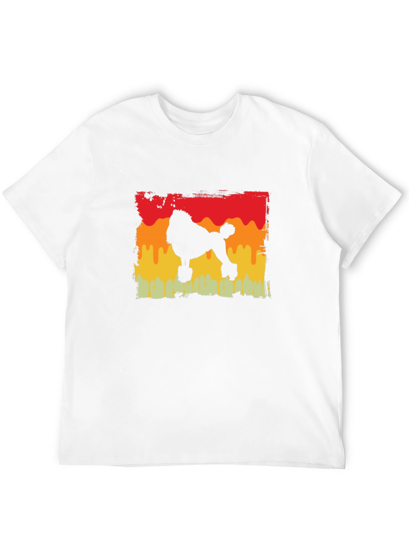 Retro Poodle Silhouette Graphic Tee