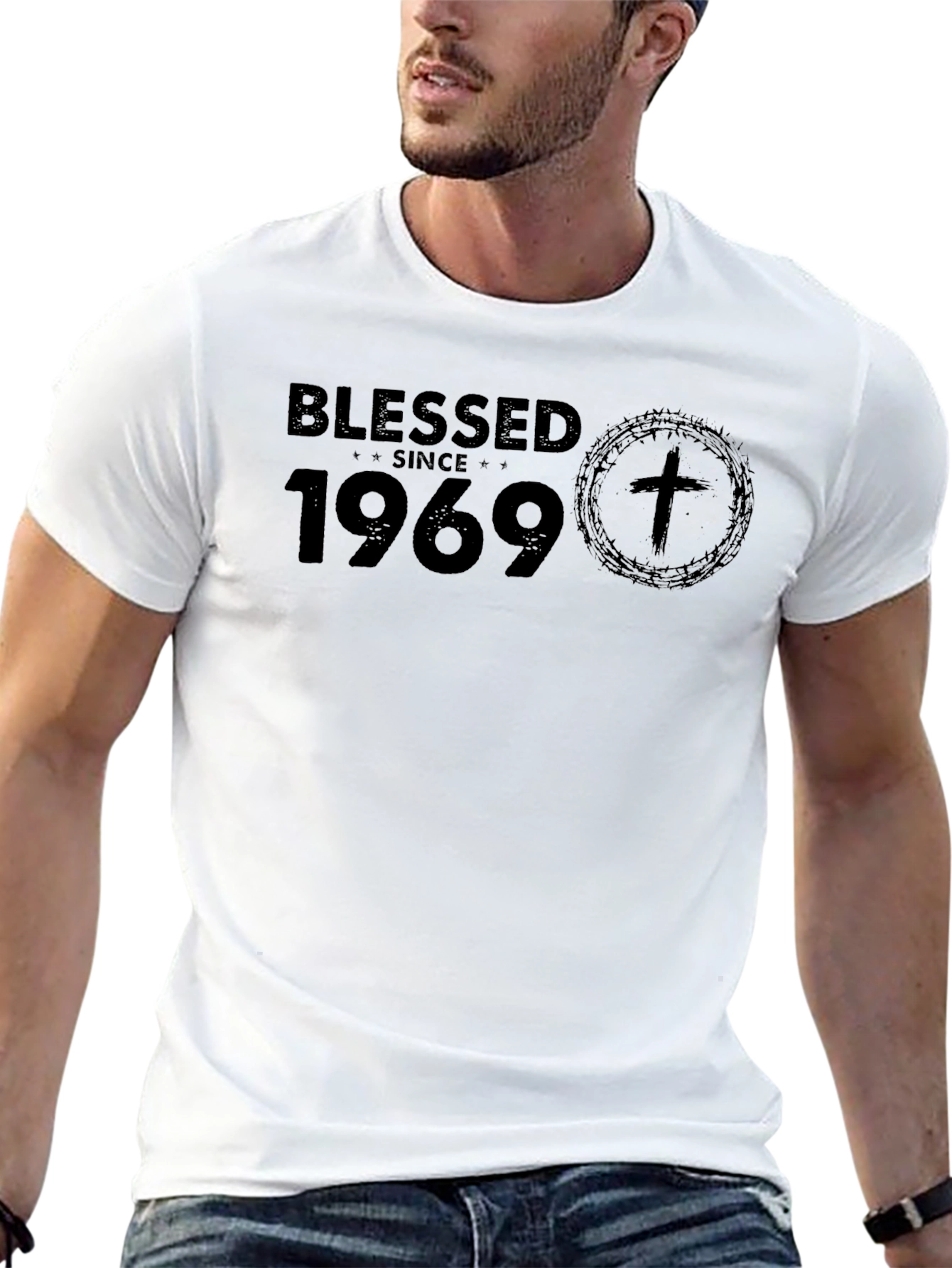 Blessed Since 1969 Black T-Shirt