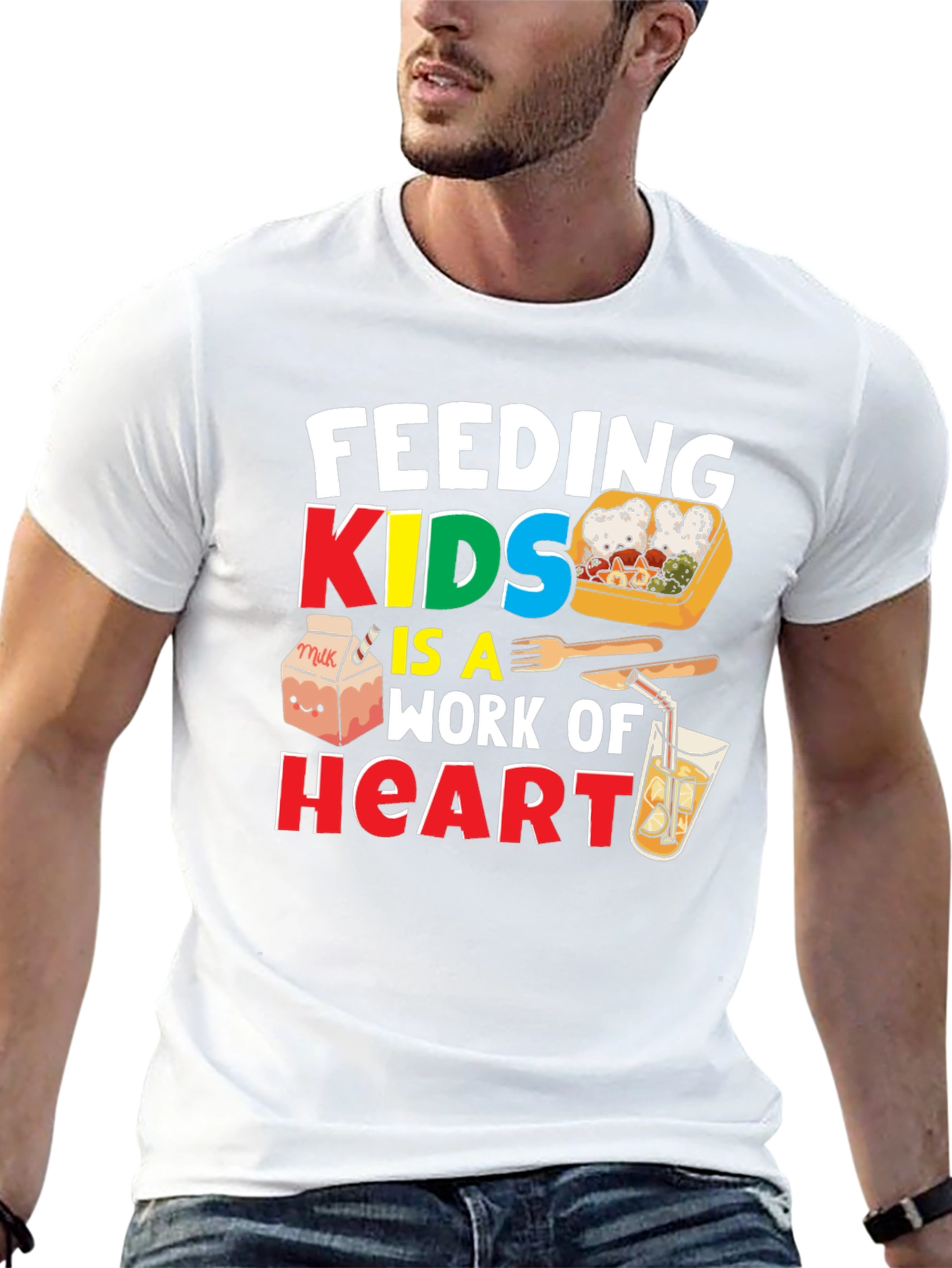 Feeding Kids is a Work of Heart T-Shirt